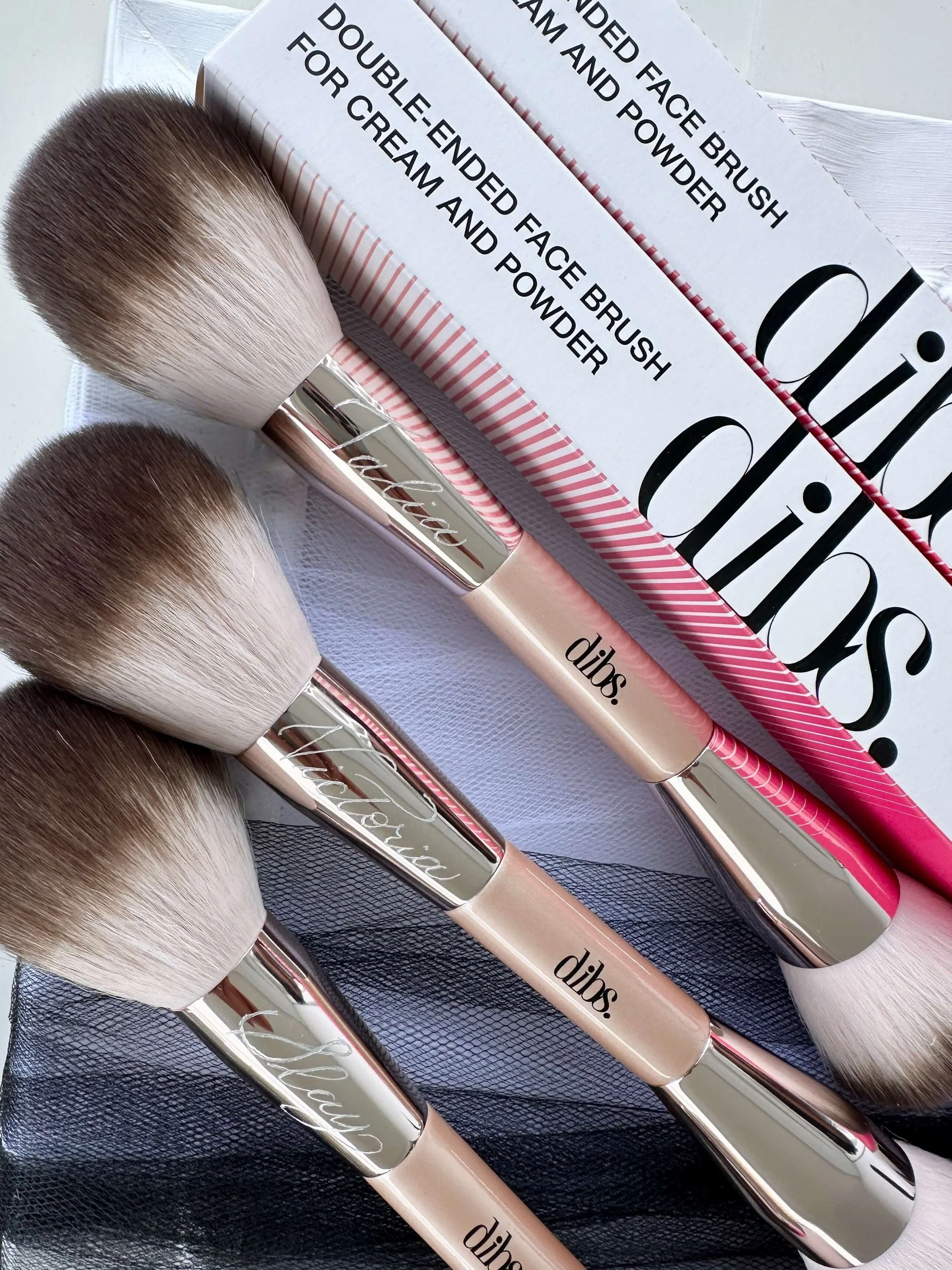 Engraved Dibs Beauty Makeup Brush for Influencer Event