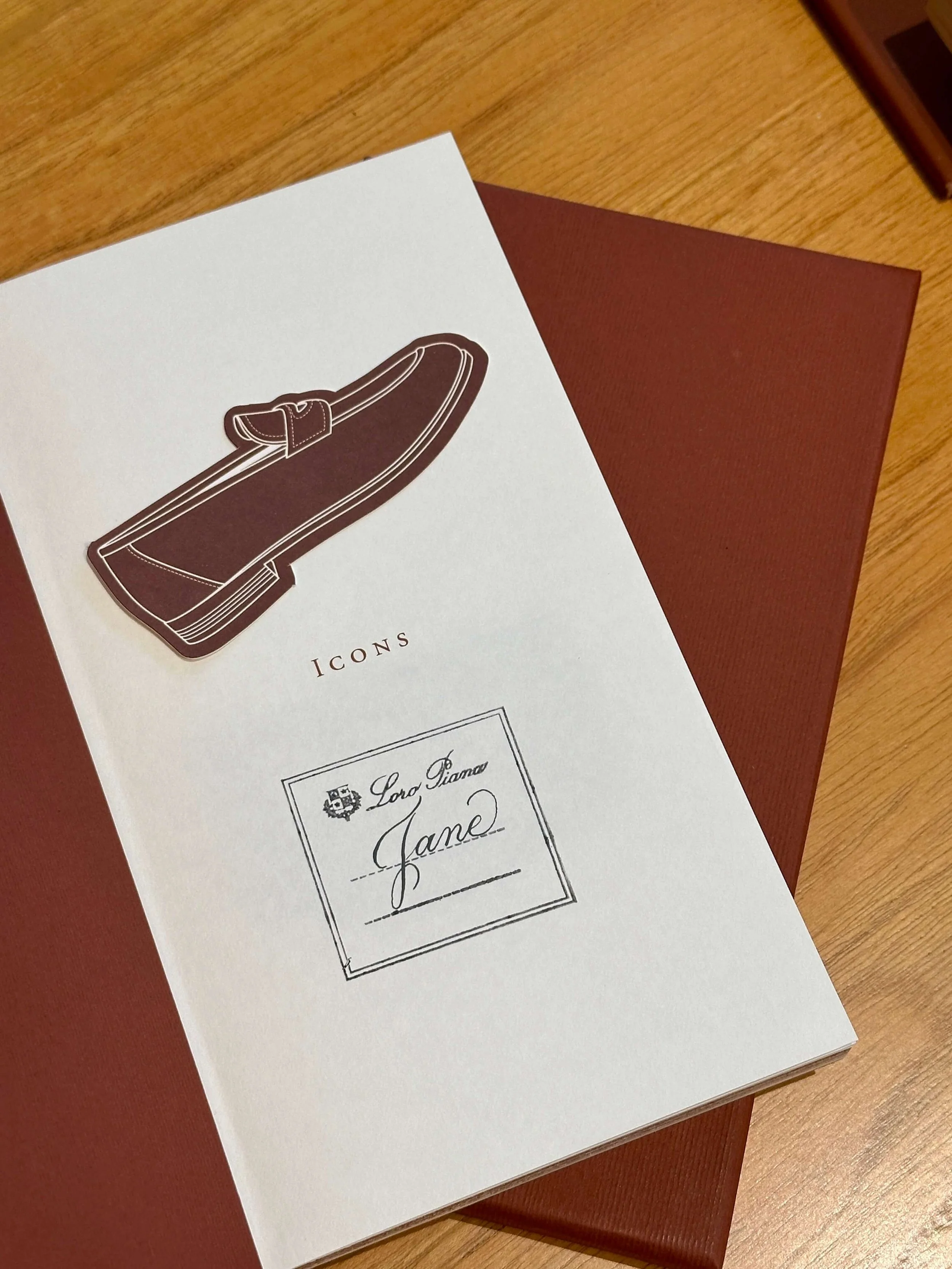 Calligraphy on Loro Piana Notebooks - Miami Design District, FL
