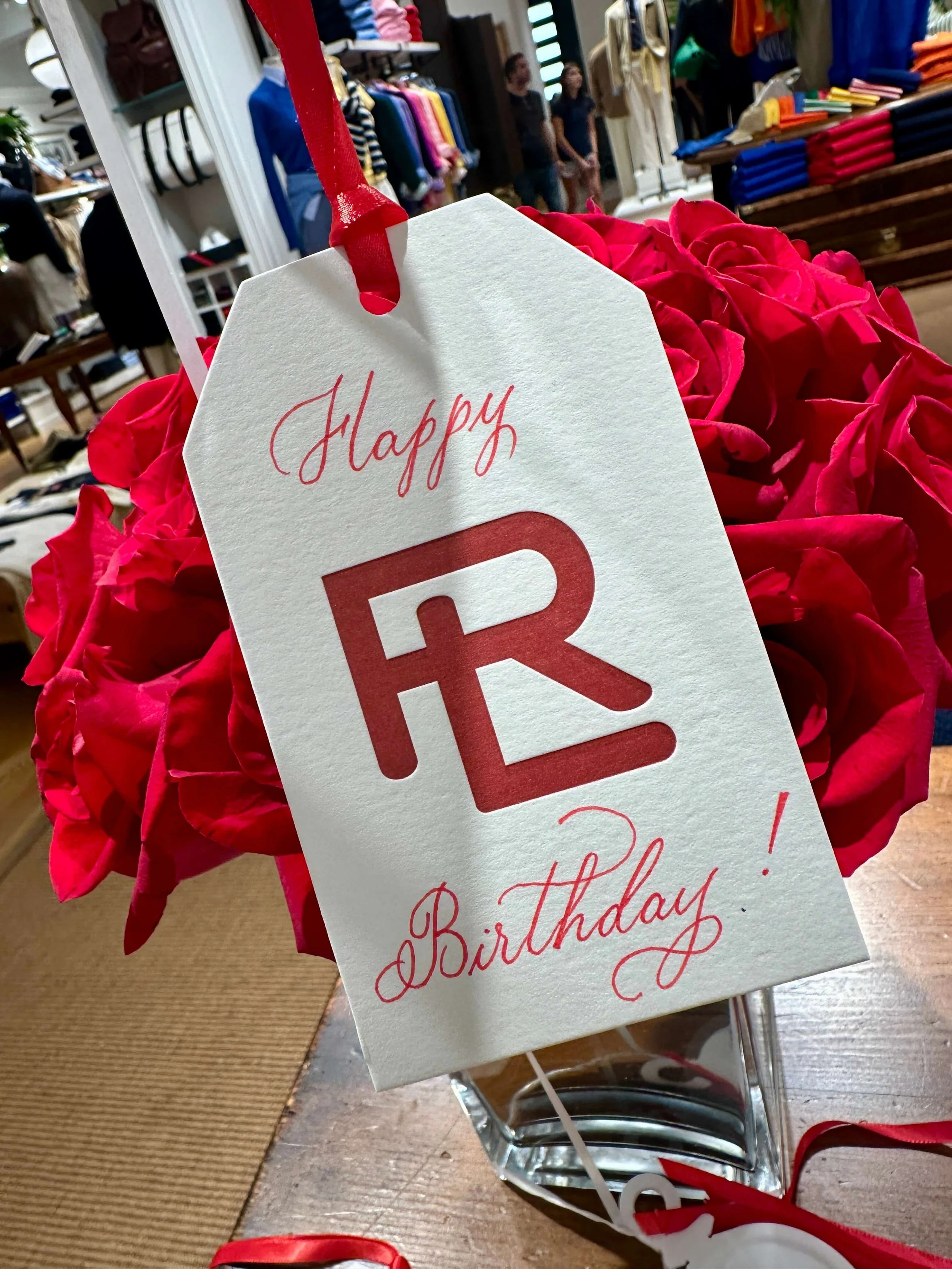 Calligraphy on Ralph Lauren Gift Tags - Aventura, FL