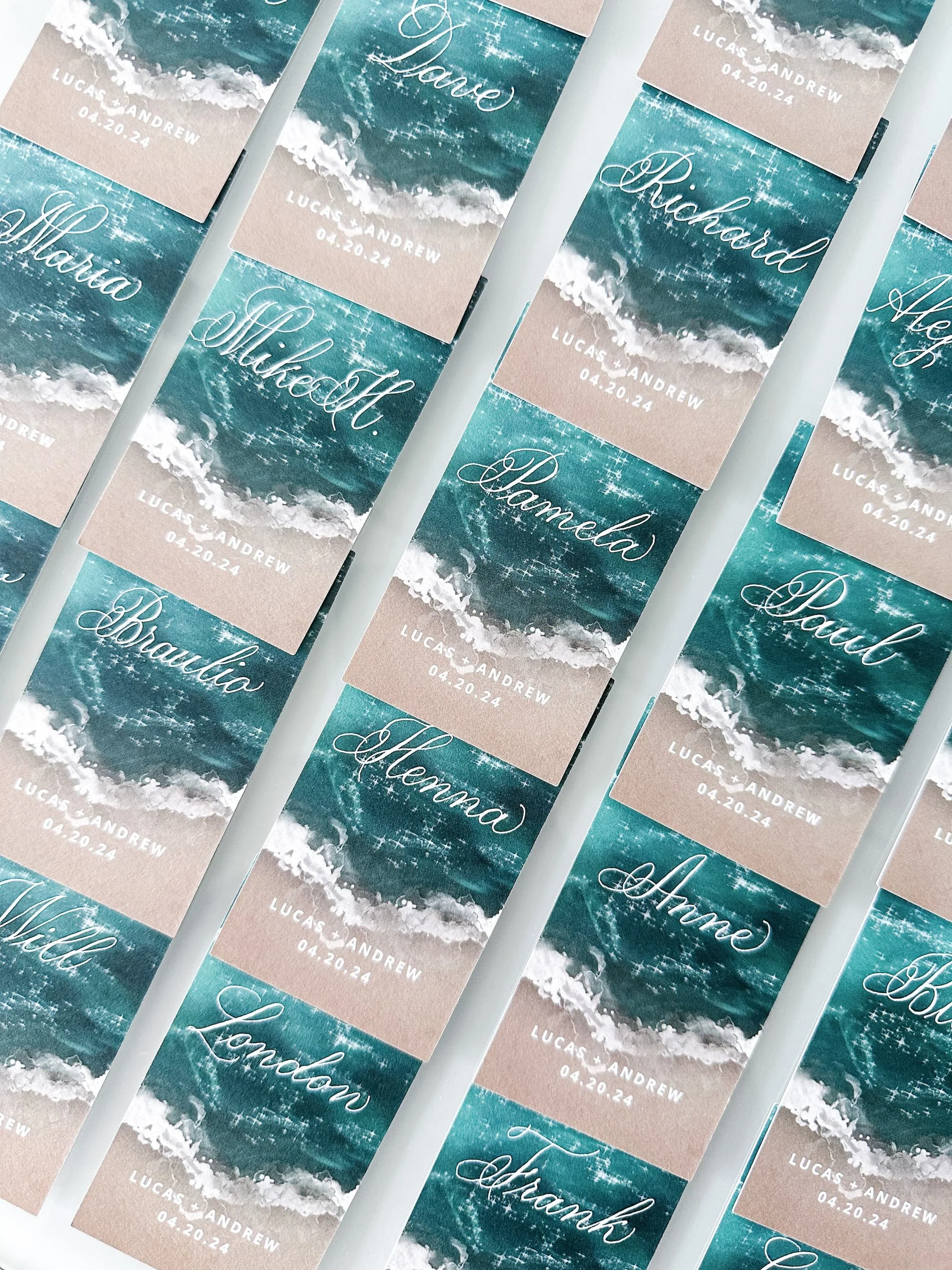 Place cards for Wedding