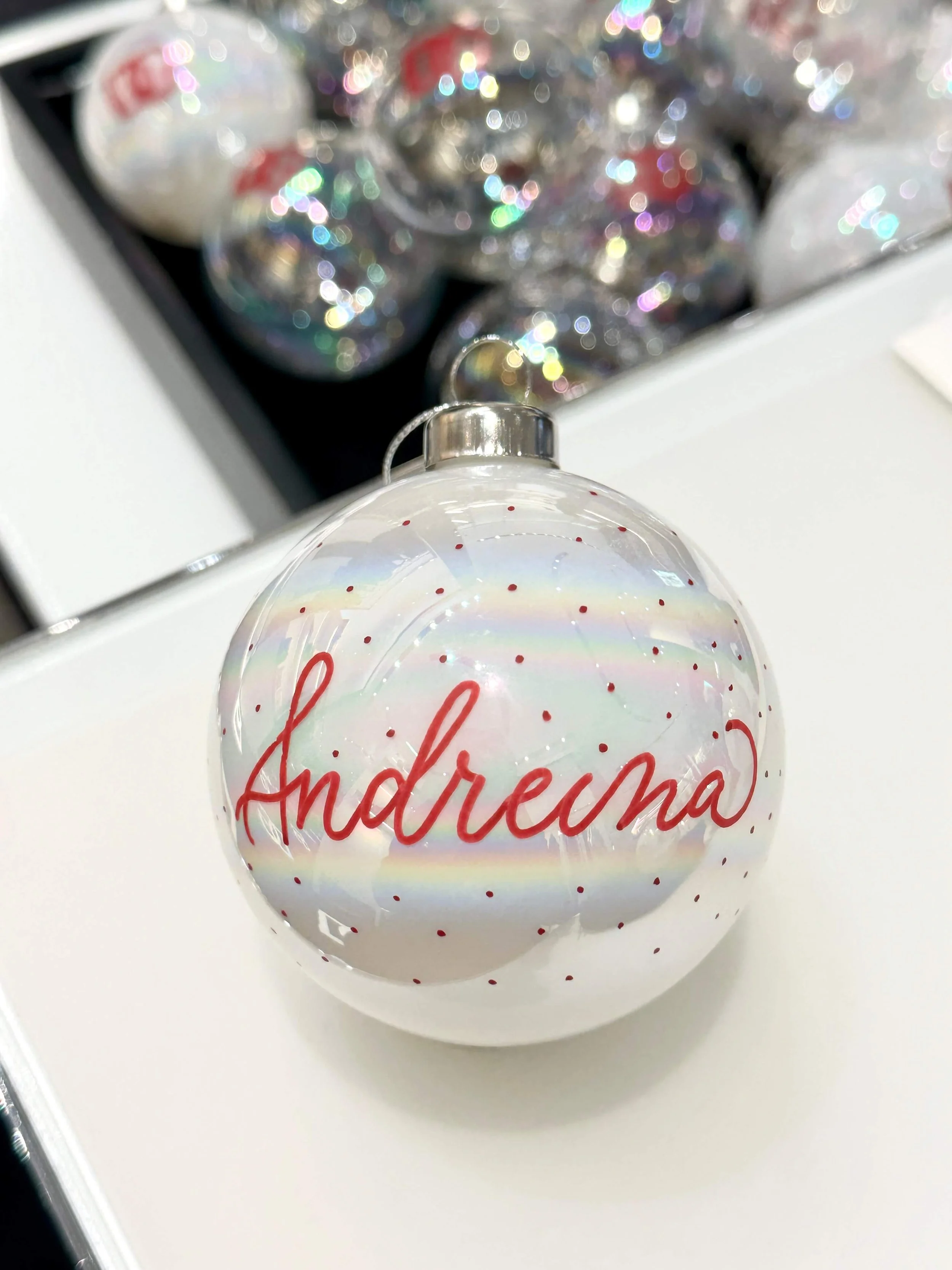 Personalized Dolce and Gabbana Christmas Ornaments - Bal Harbor, FL