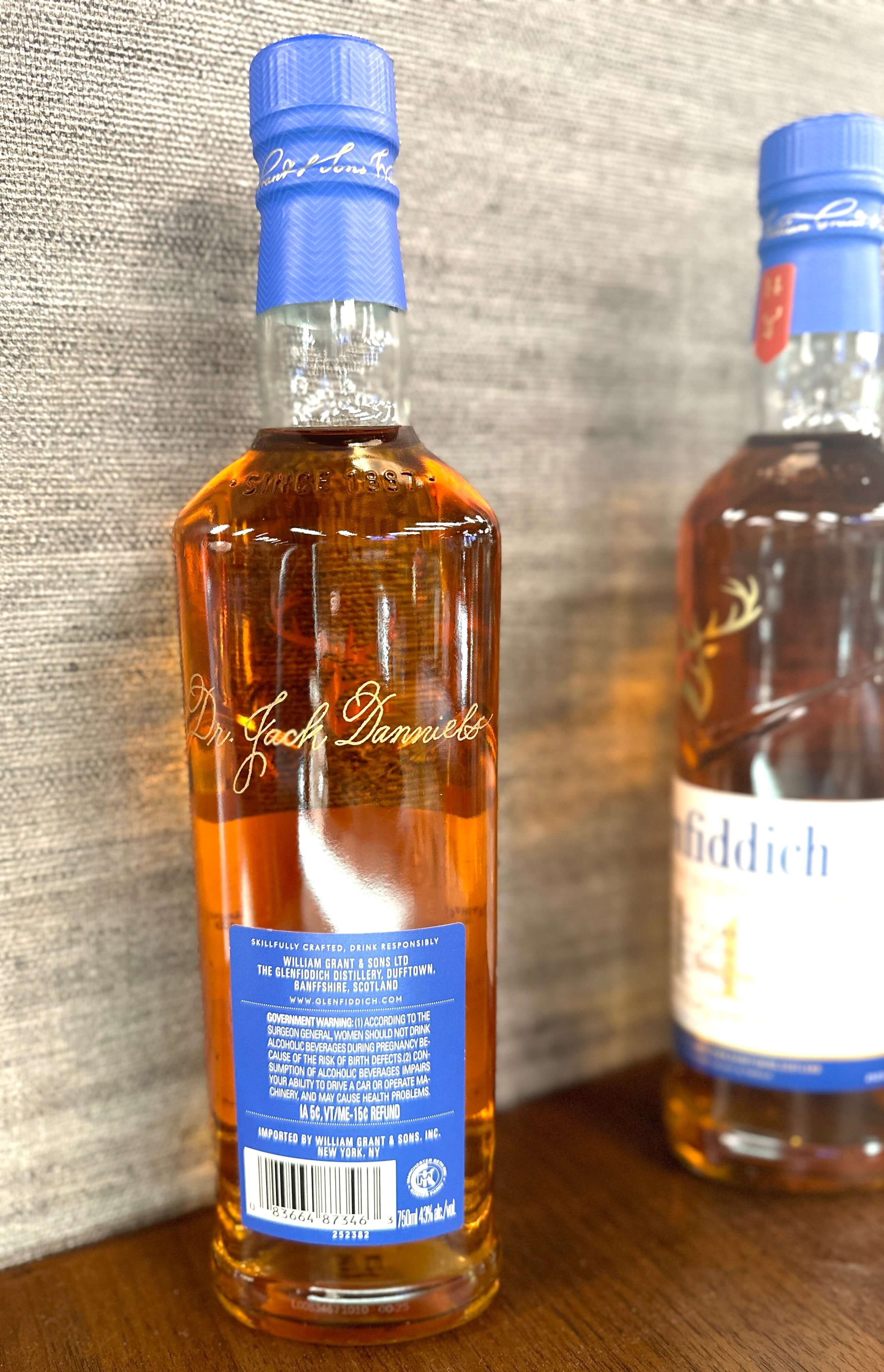 Engraved Glenfiddich Whiskey Bottle for Social Club Grand Opening