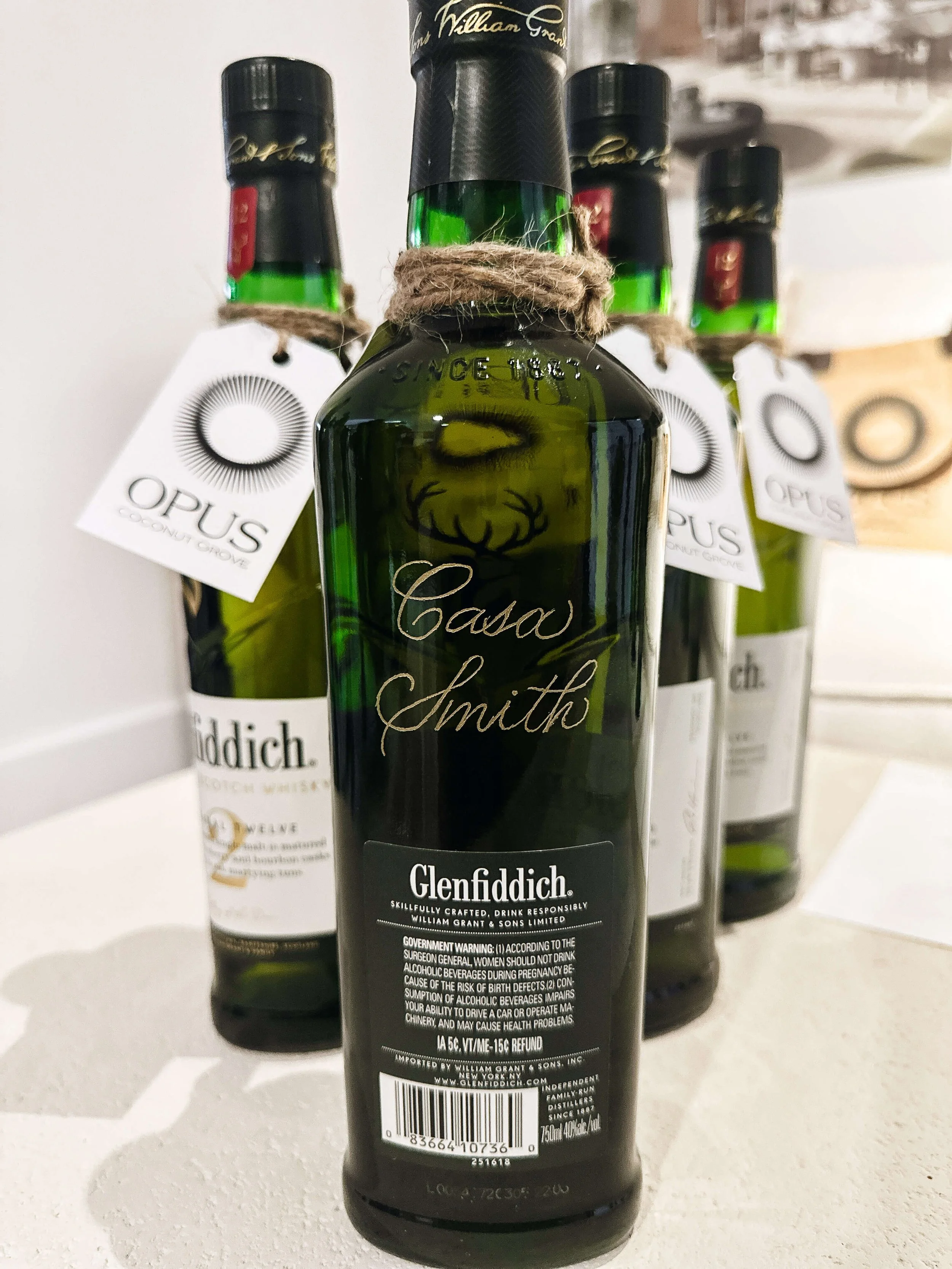 On-Site Whiskey Glass for Real Estate Showcase Event