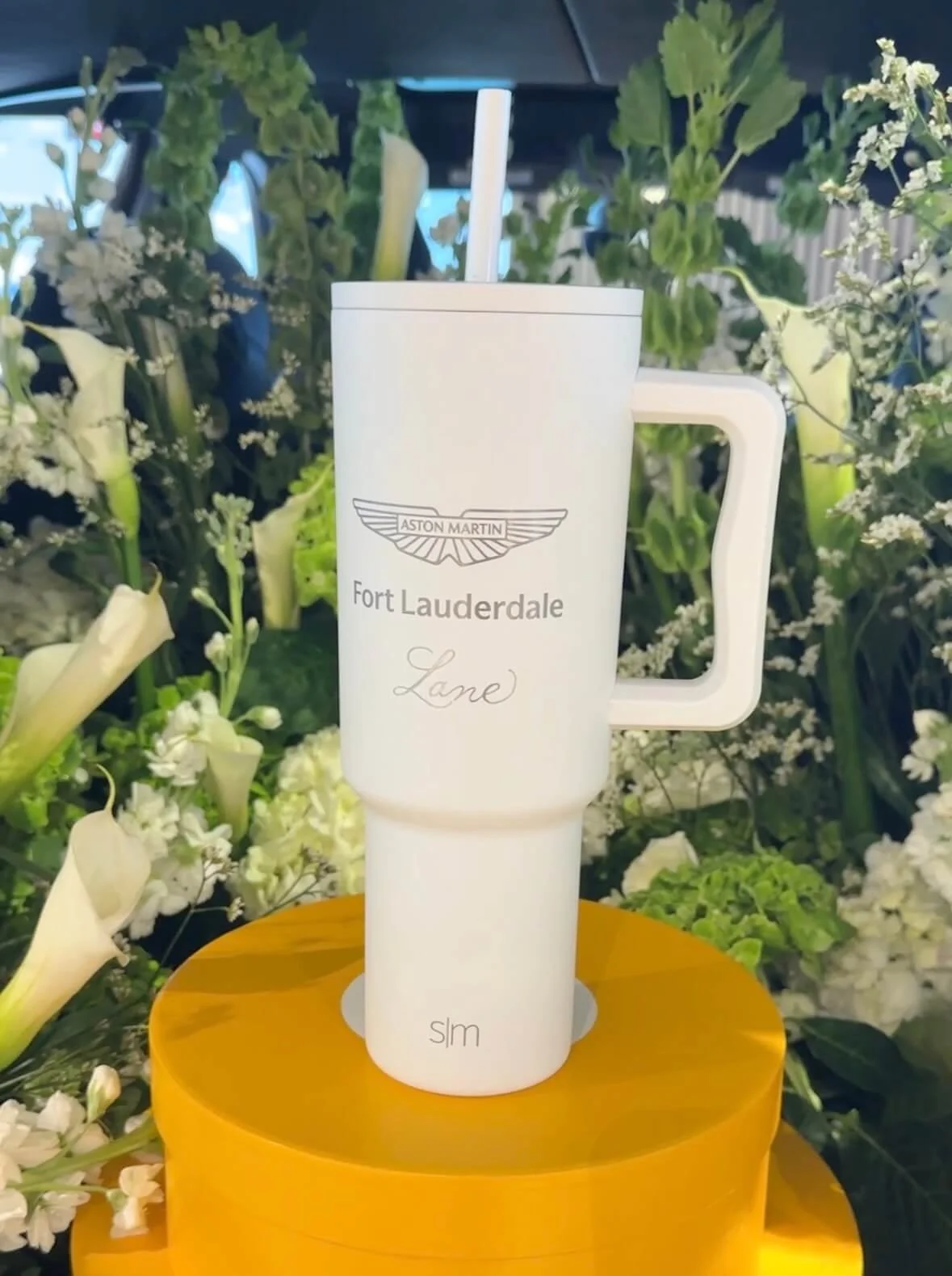 Engraved Stanley Cup for Aston Martin Fort Lauderdale VIP Client Event