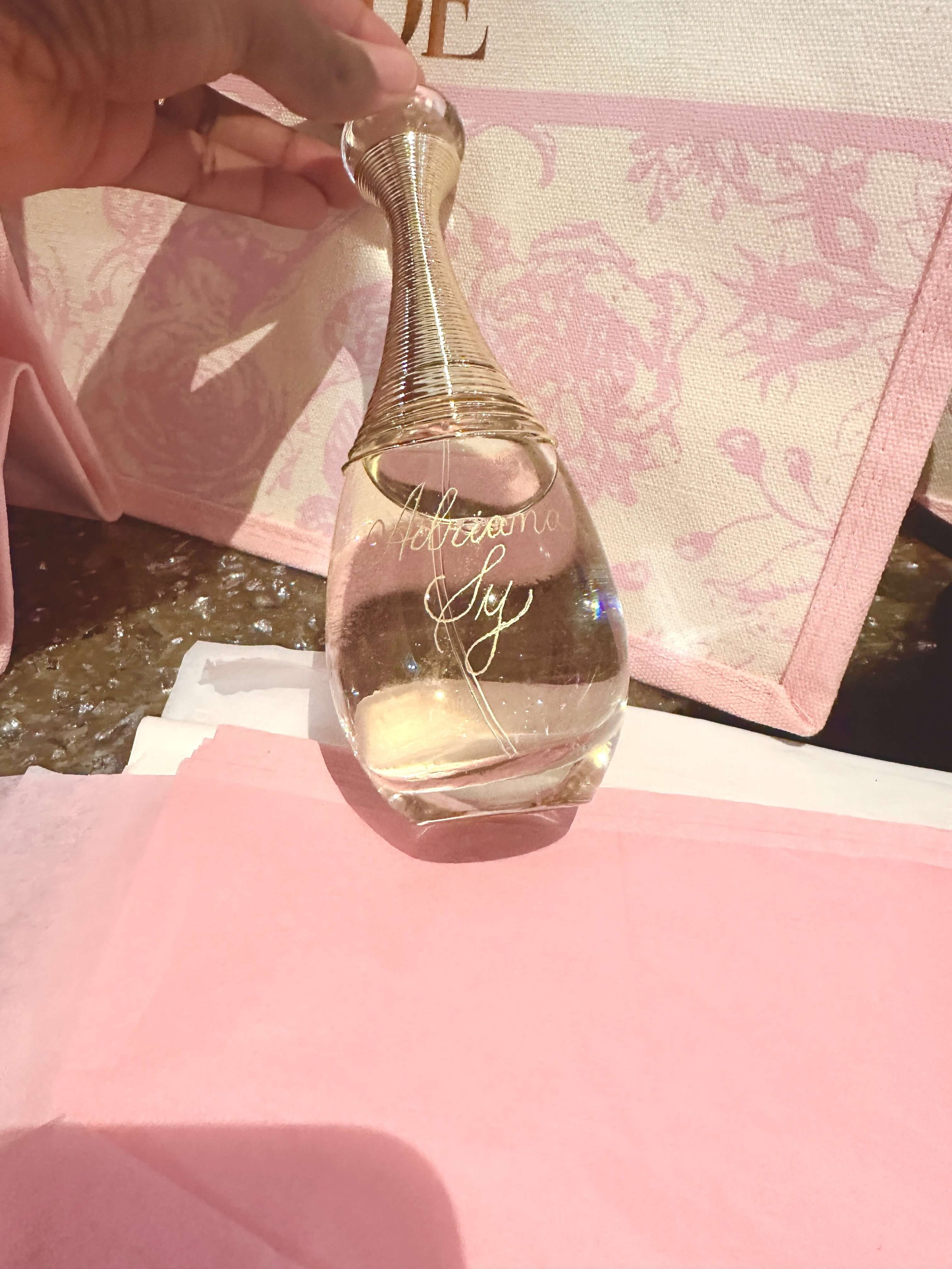 Engraved Dior Perfume for Bat Mitzvah