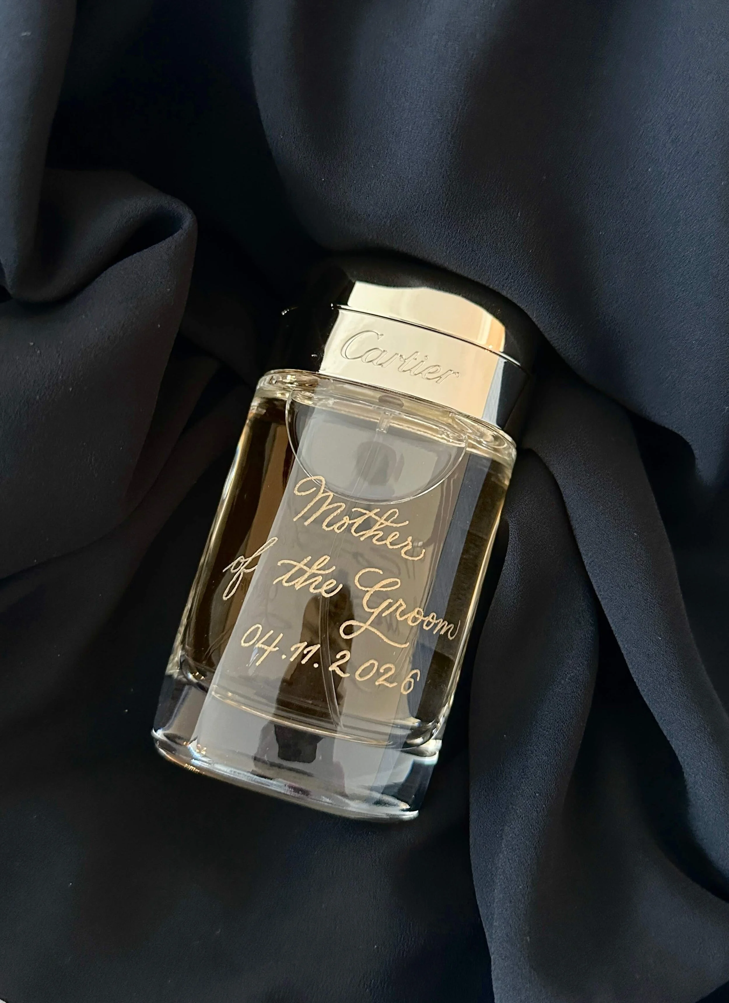 Engraved Cartier Perfume for Mother of the Groom Gift