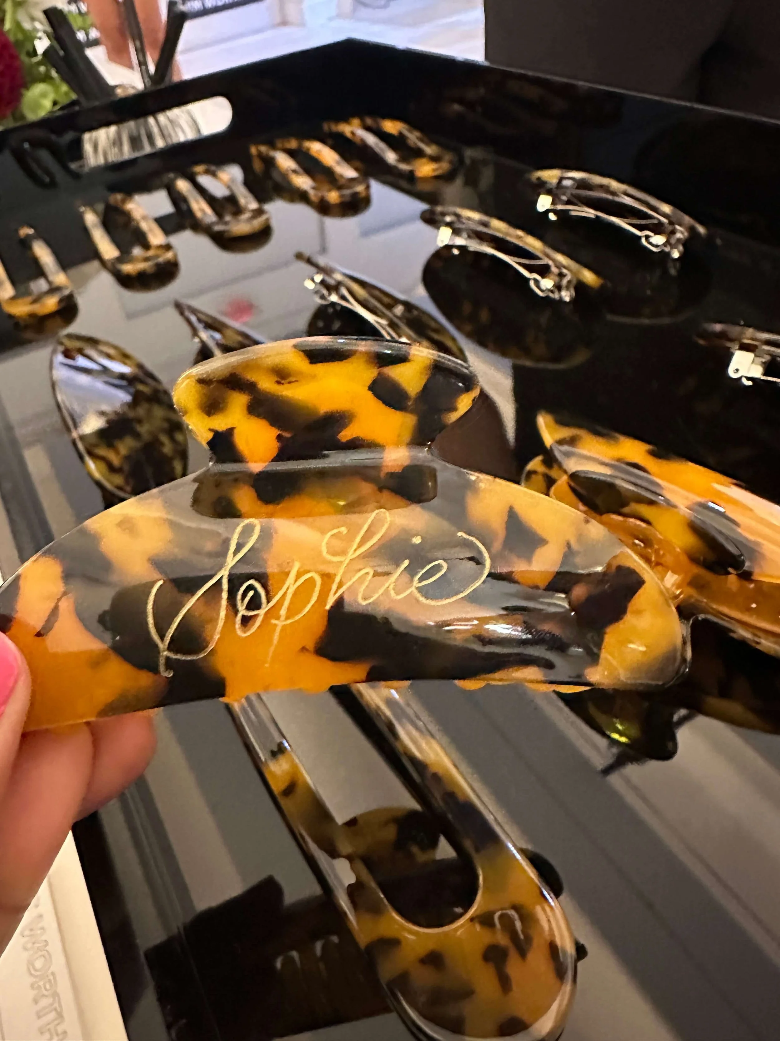 Engraved Hair Clips for L’Oréal Paris Fashion Week Miami Watch Party