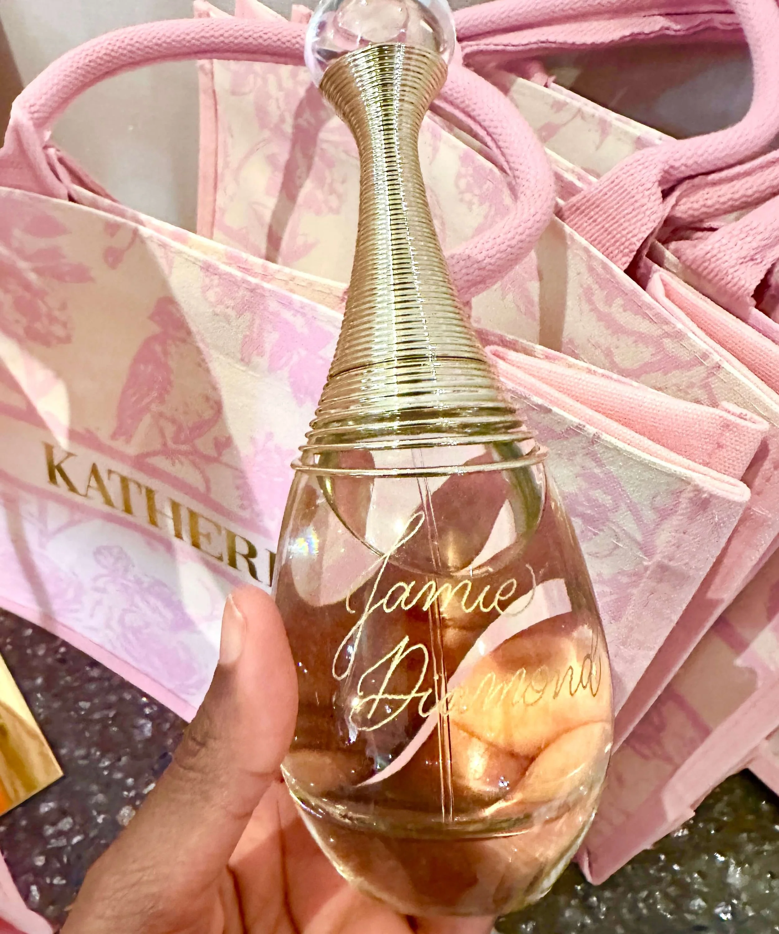 Engraved Dior Perfume for Bat Mitzvah Gifts