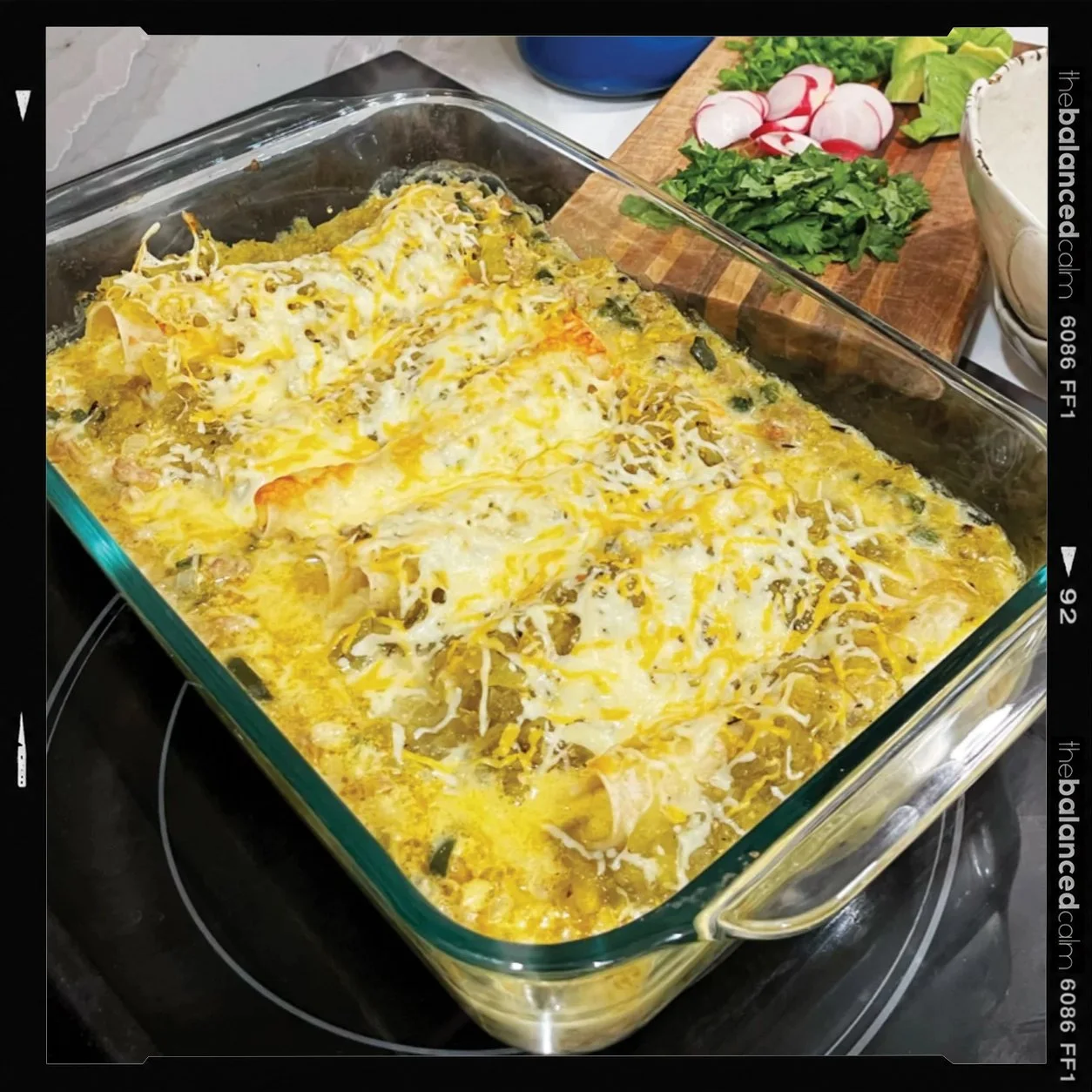 green chile queso enchiladas