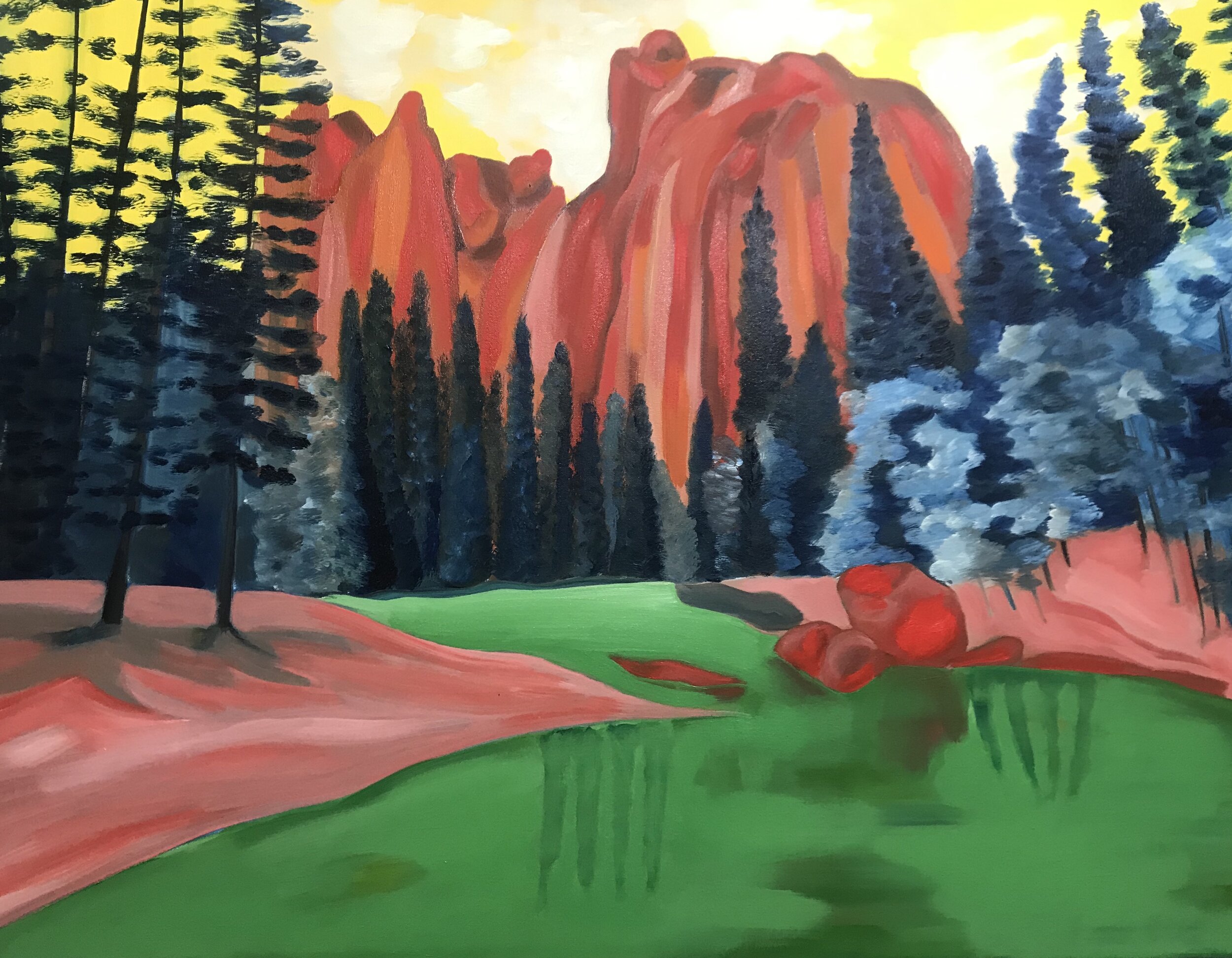 Yosemite - oil on canvas 30x 40