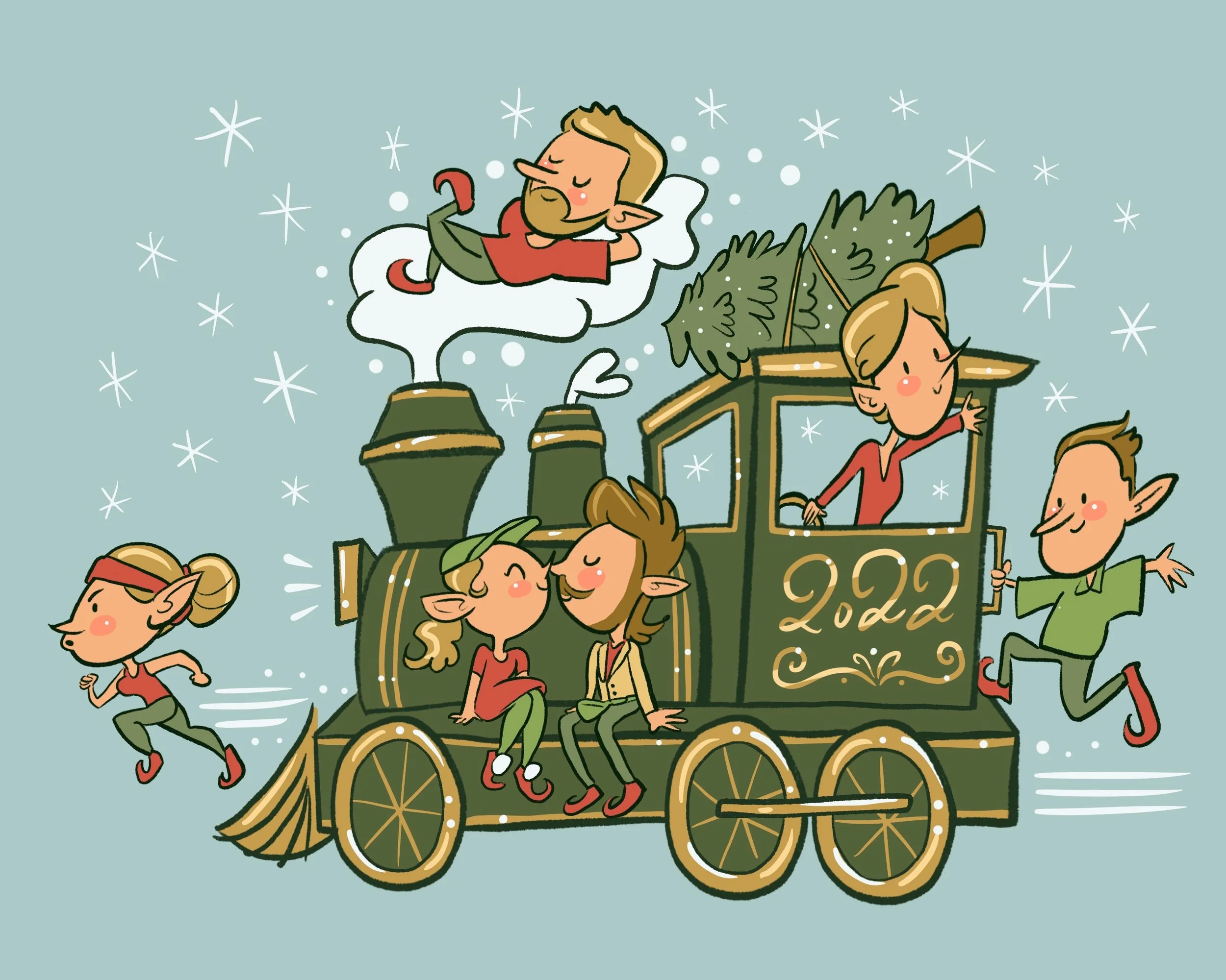 Bleed Family Train.JPG