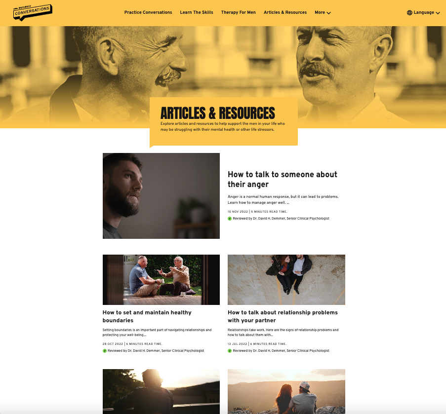 Articles and resources