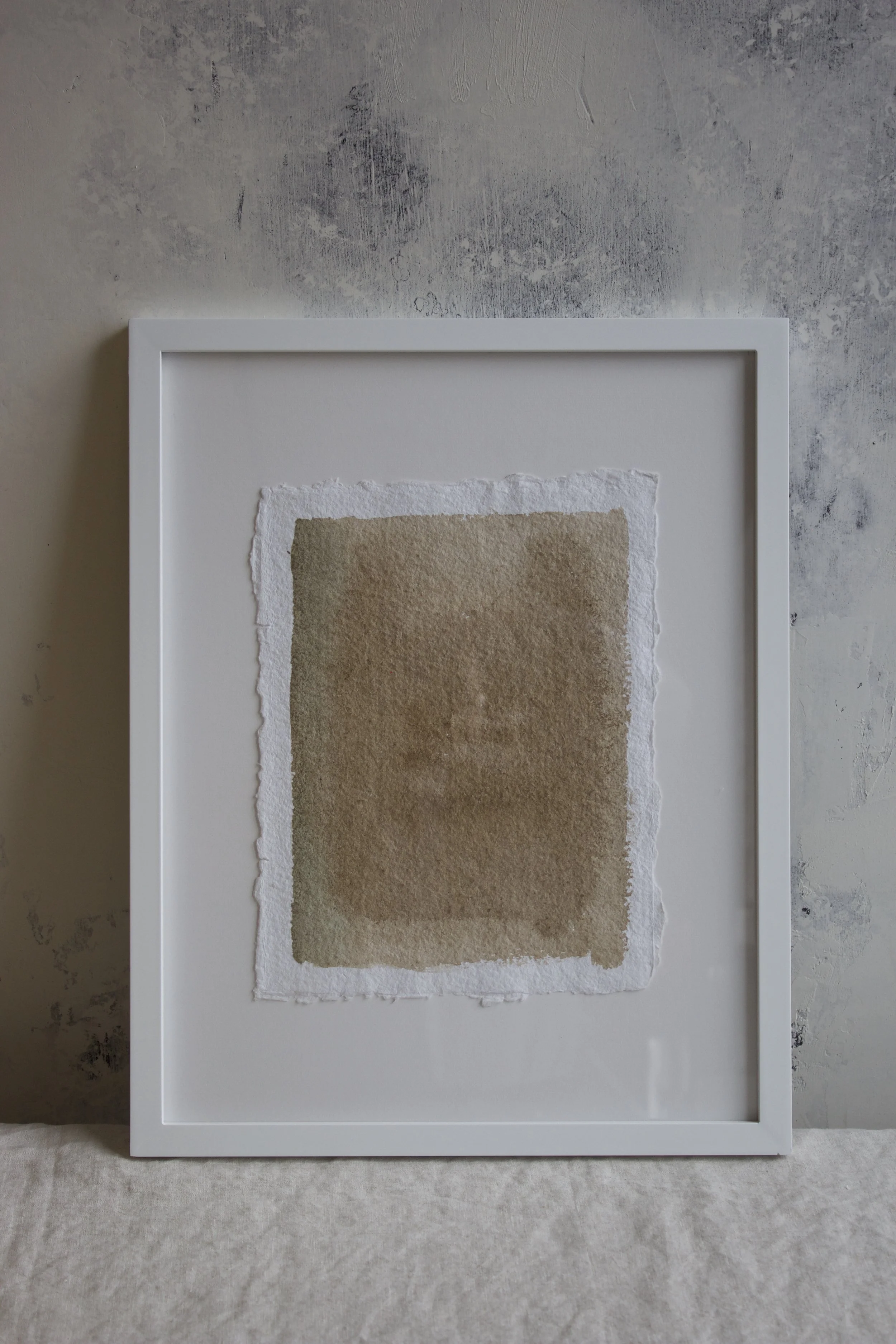 Abstract with green line