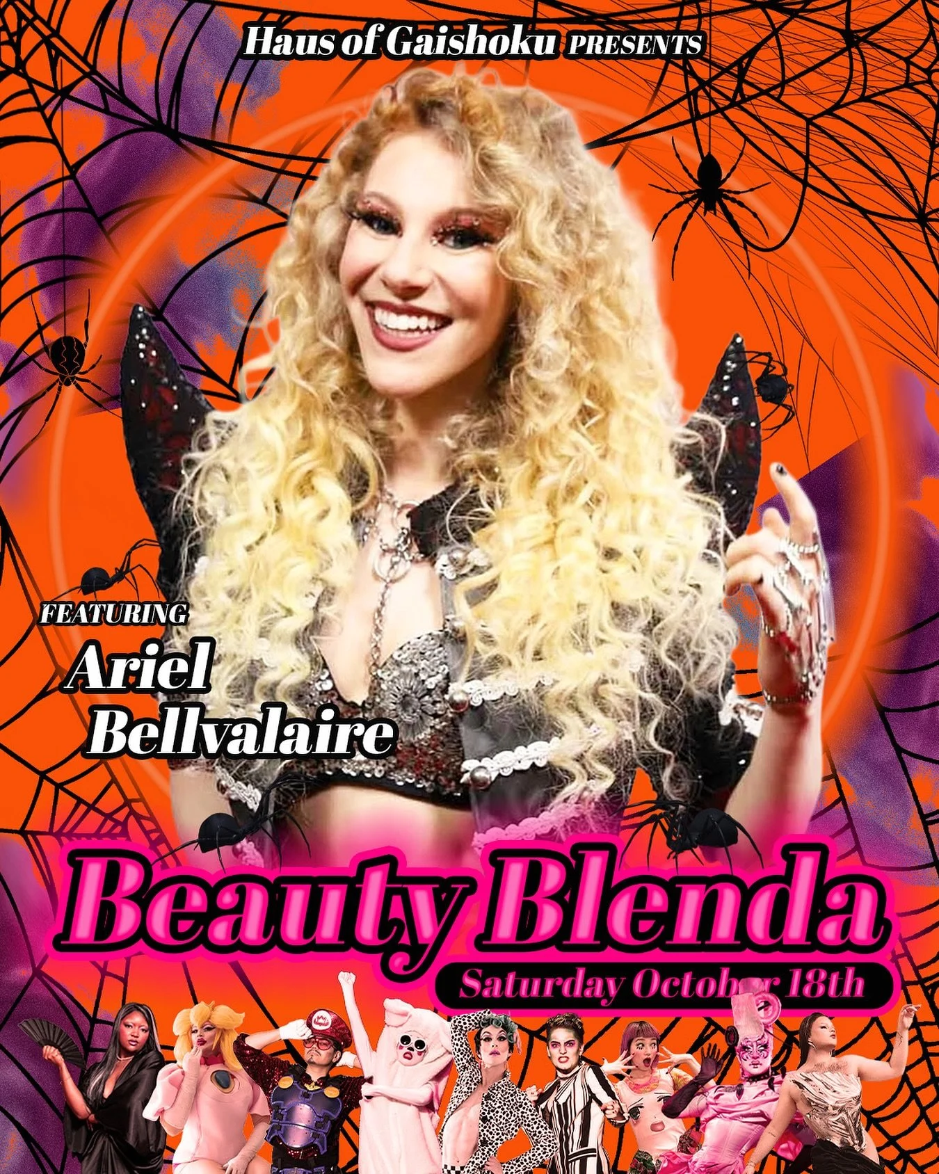 This Saturday🗼😍 October 18th (Sat) Tokyo 🇯🇵!
Broadway Drag The Musical @dragthemusical の@arielbellvalaire coming to Halloween 🎃👻 Beauty Blenda Tokyo 🏳️‍🌈🏳️‍⚧️🇯🇵✈️
Event info🏳️‍🌈🏳️‍⚧️ ↓
Tokyo Halloween Beauty Blend