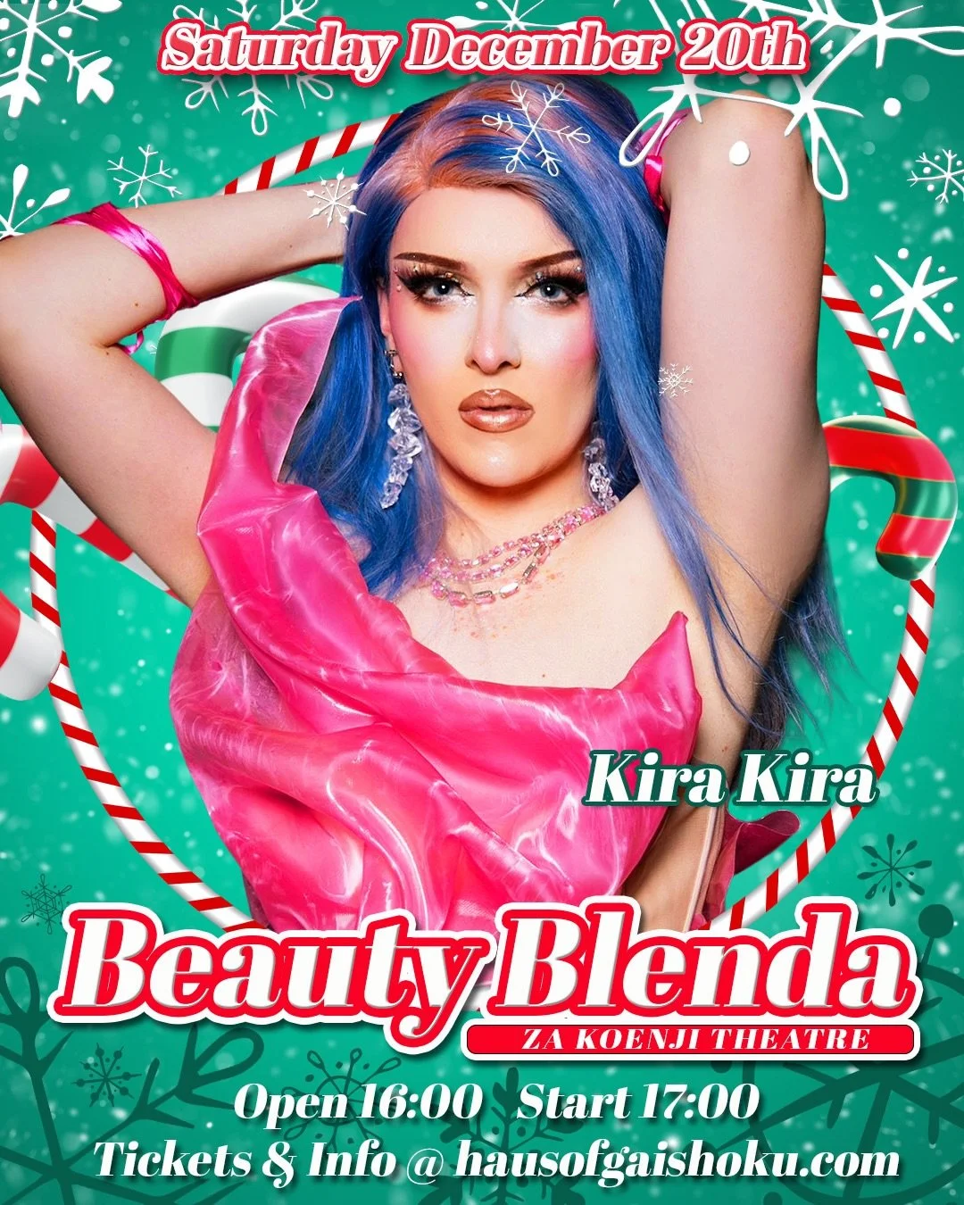 Last Beauty Blenda 2025🎄🎁！
Thank you for coming to Beauty Blenda in 2025 !
2025年応援ありがとうございました！
みんなの応援があったから、続けることができました！
2026年来年も新しい景色をみんなで一緒に見に行こう！

Event info 🏳️&zwj;⚧️🏳️&zwj;🌈&darr;
Xmas Beauty Blenda🎄🎁Last BB 2025⛄️❄️
Featuring RuPaul Drag