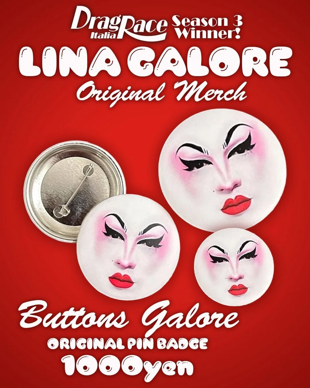 6/6 (Sat) 6/7 (Sun) 6/13 (Sat) @lina.galore 🇮🇹オリジナルグッズを東京プライド2026🌈とBeauty Blenda🏳️&zwj;🌈🏳️&zwj;⚧️で限定販売します！
グッズを買って一緒に写真📸を撮ろうね！
日本🗼のファンのために遠いイタリア🇮🇹からオリジナルグッズを持ってきます！
応援の意味も込めて是非オリジナルリナグッズを買ってね !!
みんなの優しさと財布の分厚さに期待します！😆🤣❤️🫶

Il 6, il 7 e 1