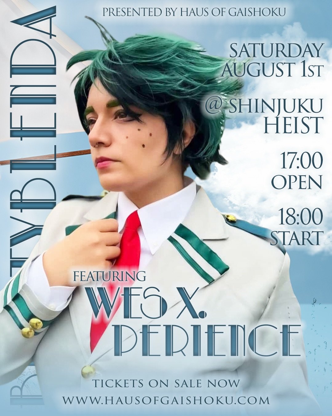 Tokyo🗼! Japan 🇯🇵 !
Drag King @wes.x.perience coming to Beauty Blenda !
ドラァグキング @wes.x.perience が Beauty Blendaに出演するよ！お楽しみに！

Event info 🏳️&zwj;⚧️🏳️&zwj;🌈&darr;
Summer ☀️🏖️ Beauty Blenda 🗼
With RPDR🏁UK🇬🇧Season.6 @thatsmarmalade 
東京 8/1 (Sat
