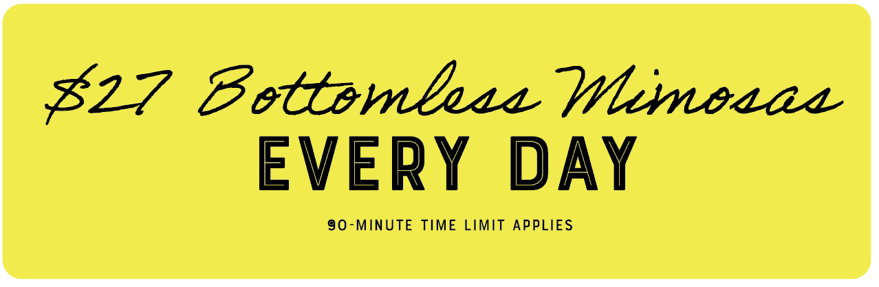 Brunch Near Me - Bottomless Mimosas, Eggs, Pancakes, and Waffles in Downtown Nashville