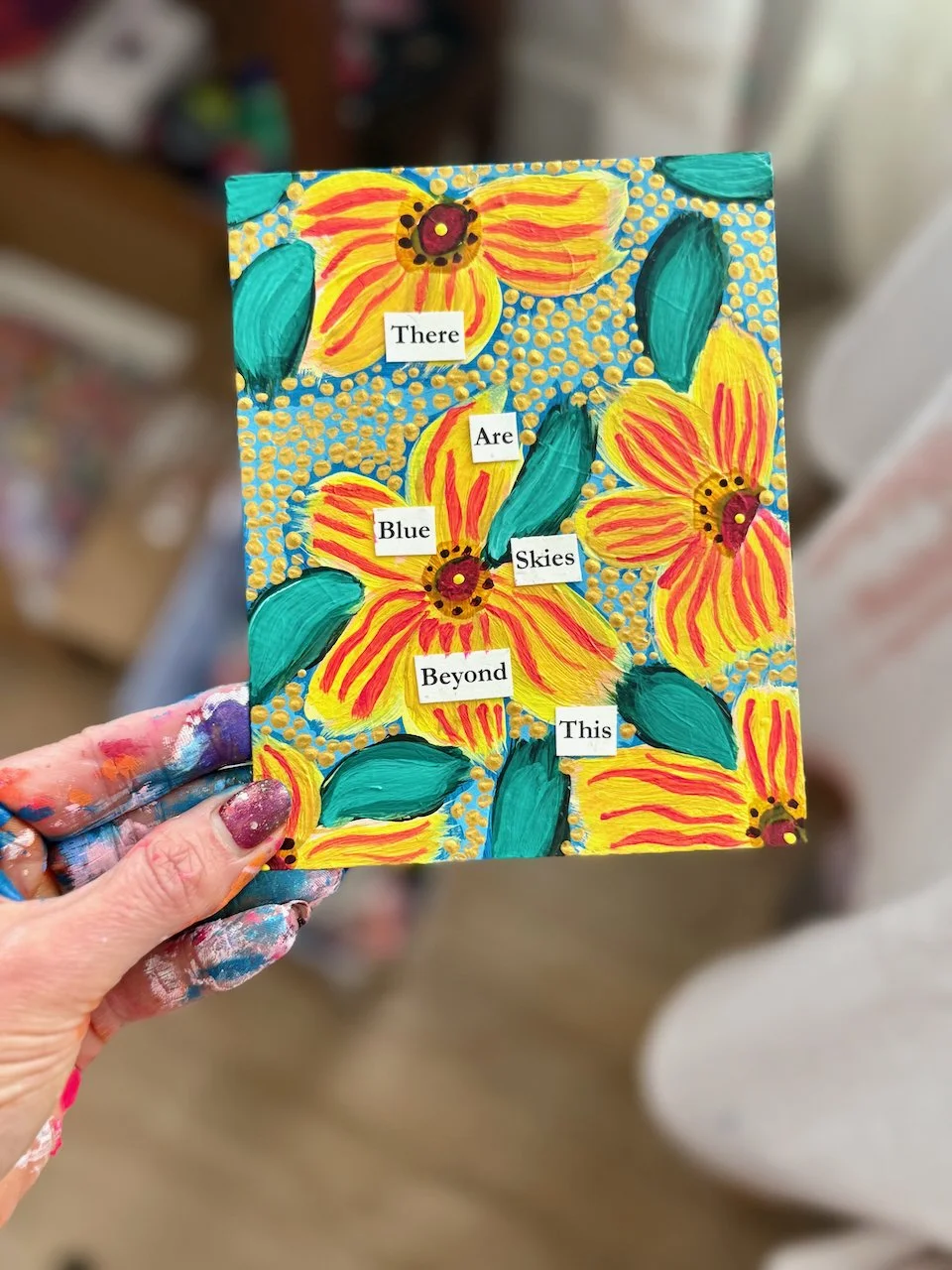 There Are Blue Skies Beyond This - Tiny Art