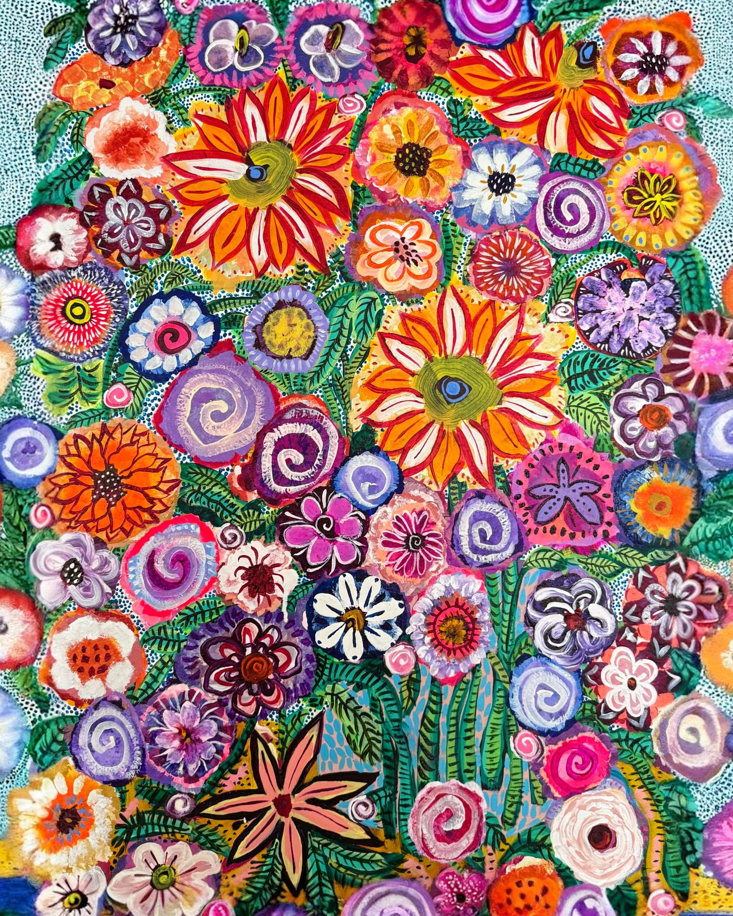 There Are Never Enough Flowers - Original Work - 60 x 80 cm