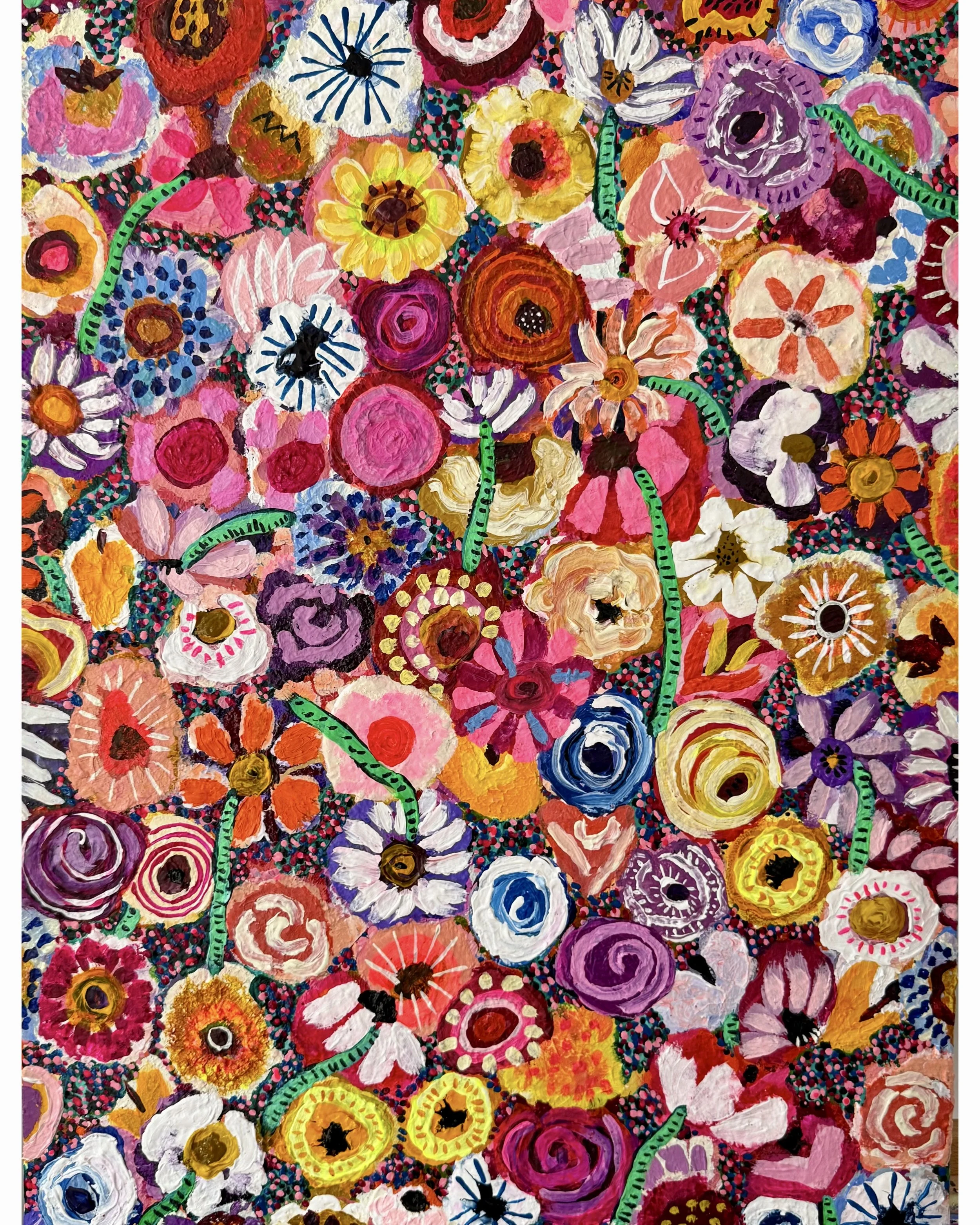 Les Fleures. 2025. 60 x 80 cm. Sold.