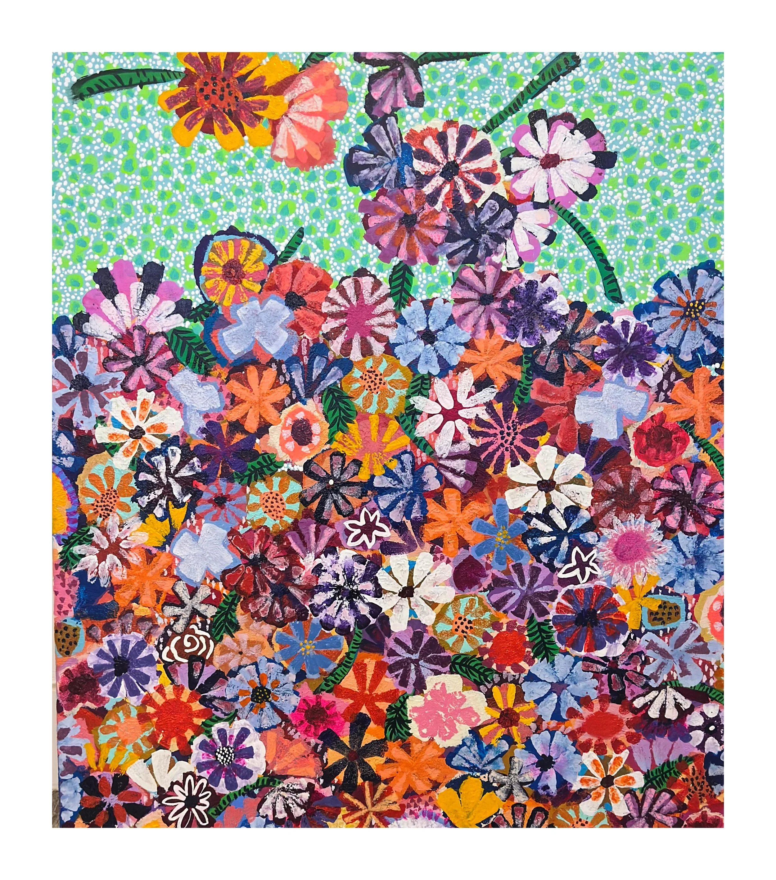 Everyone Wants To Love You. 2024. Acrylic, linen, 50 x 60 cm. Sold. 