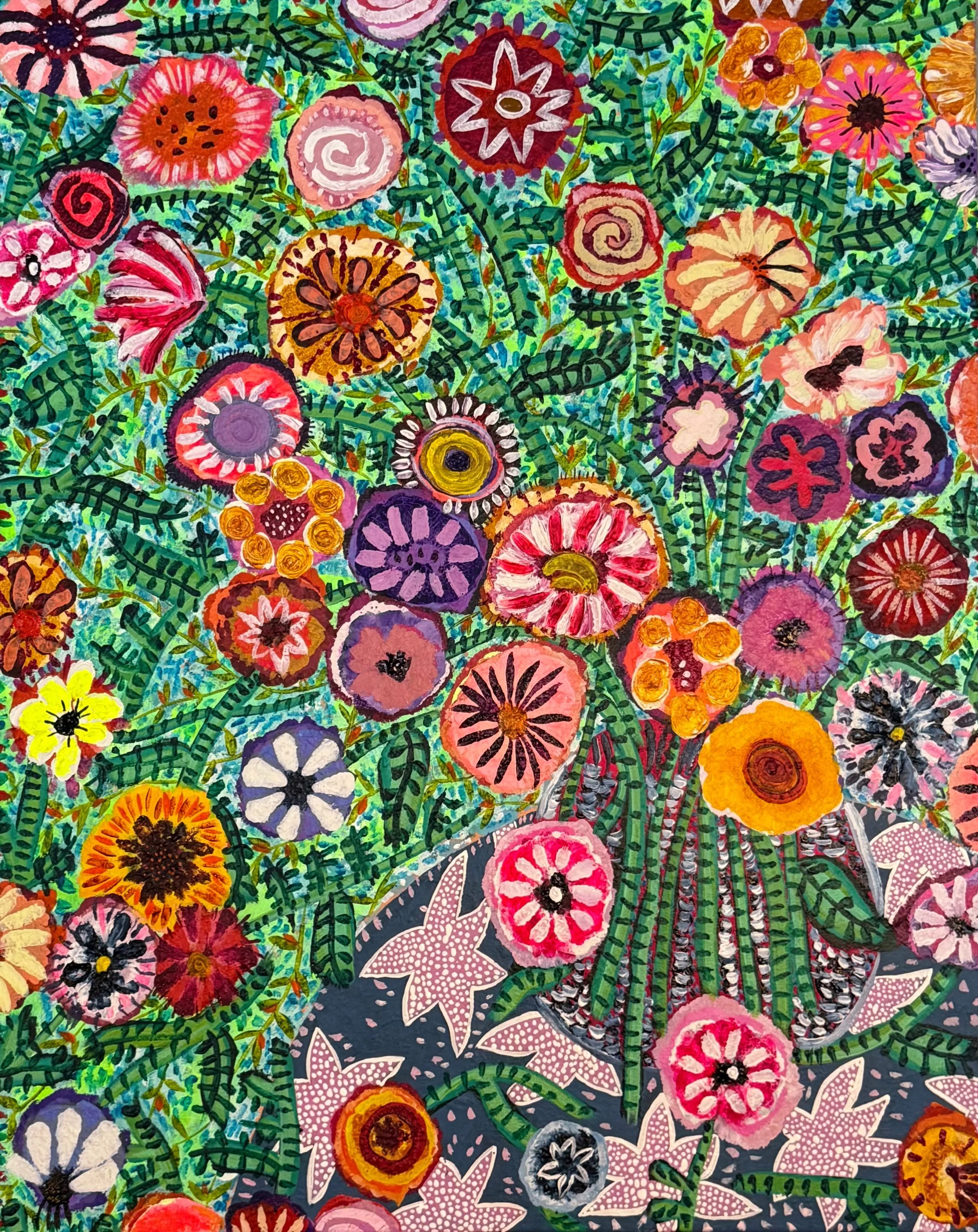 Pursuit of Joy. 2026. Acrylic, linen. 80 x 100 cm. Sold. 