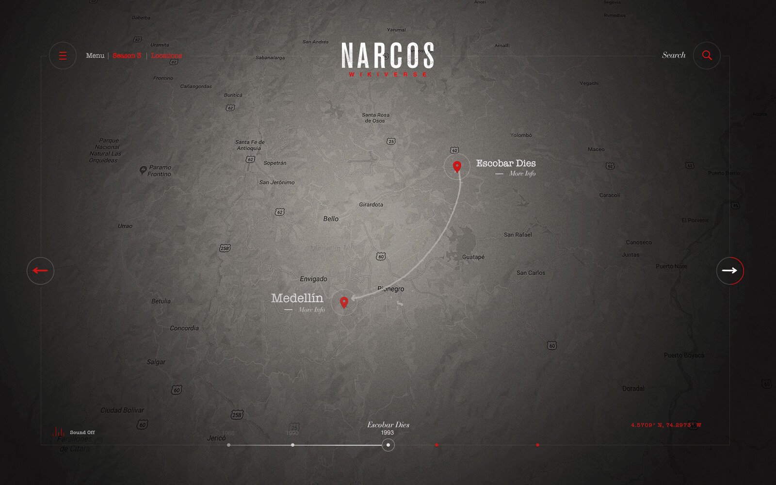 Interactive map