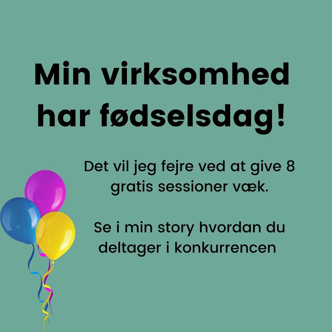 Jeg opdagede i g&aring;r, da jeg sad og lavede en liste over ting, jeg kan fejre, at det var i oktober m&aring;ned, min virksomhed blev f&oslash;dt. 

Og hey! Det er jo NU!!! 

I denne m&aring;ned, for 9 &aring;r siden, tog jeg beslutningen om at jeg