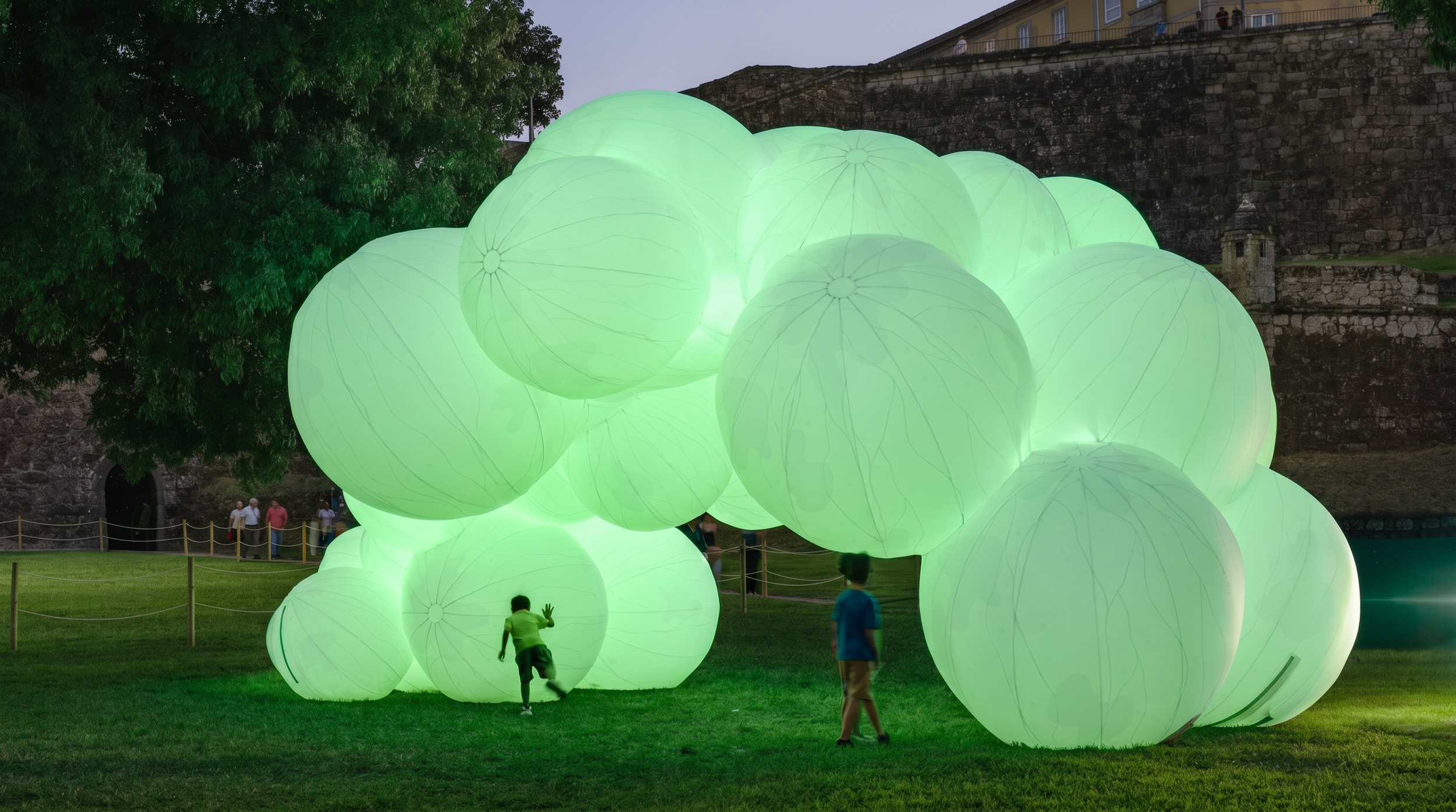 nubago - night view - light green