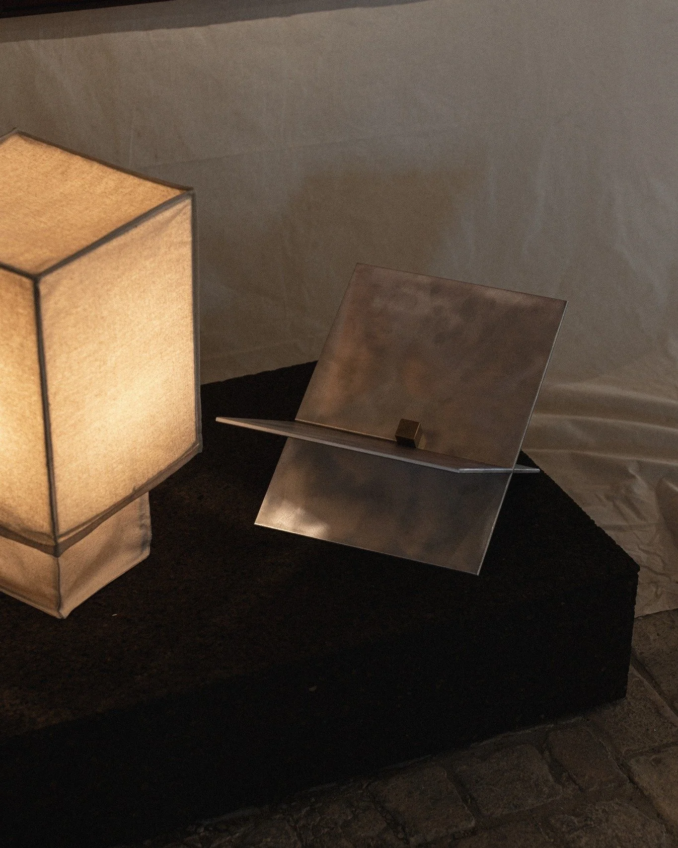 At 3daysofdesign, we created this aluminum book stand to showcase our 2025 lookbook.

It&rsquo;s made from solid aluminum and comes with a paperweight brass cube to hold the pages in place.

We made it for the exhibition &mdash; but many of you asked