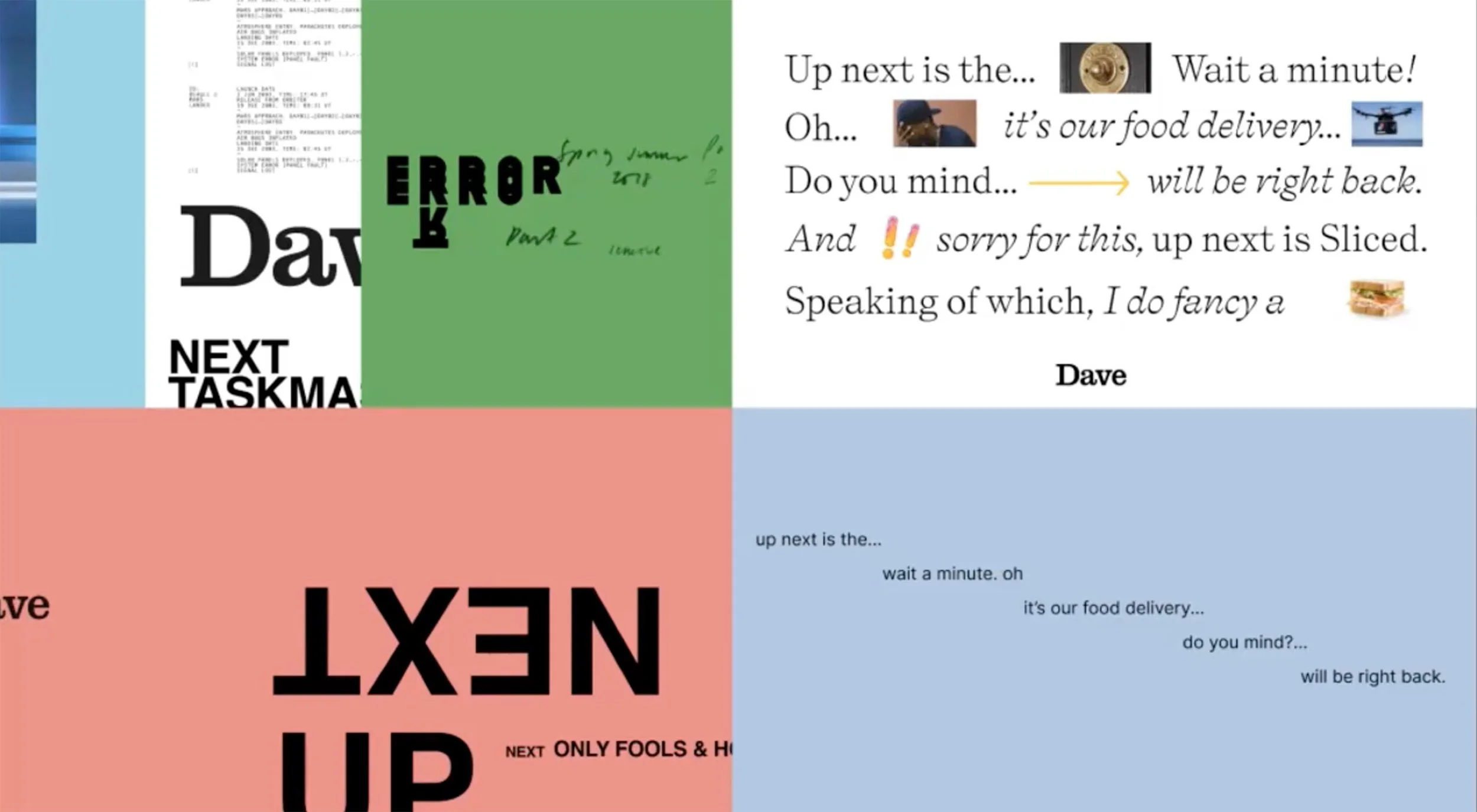 Studio Output explore the processes behind their identity for television channel, Dave