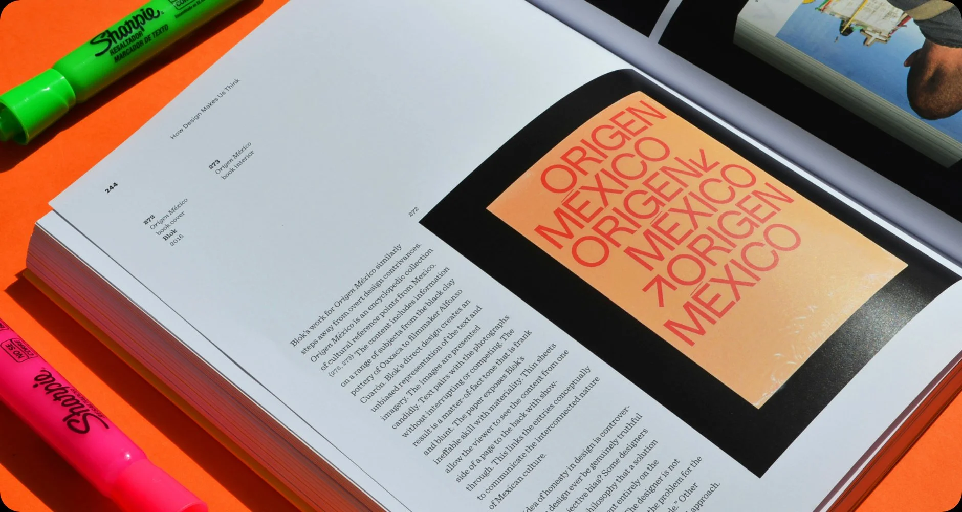 Picture of graphic design book