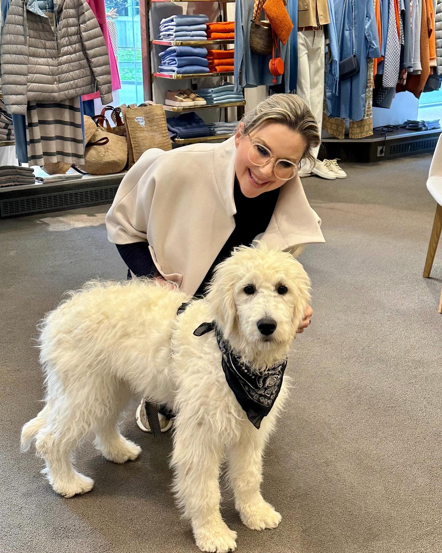 Hatten wir Euch schon gesagt, dass Hunde bei uns auch immer ❤️-lich willkommen sind? 😉
Wir w&uuml;nschen Euch ein wundersch&ouml;nes, sonniges Wochenende ! Eure Familie Howahrde und Team #dogsofinstagram #fashionstore #howahrde