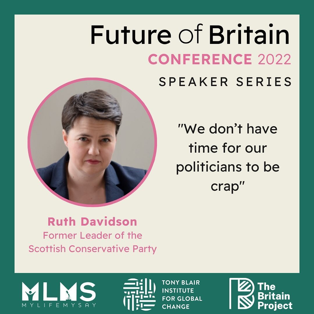 Speaker Series: brilliant discussion from our panelists including Ruth Davidson on integrity in politics.
#FutureOfBritain