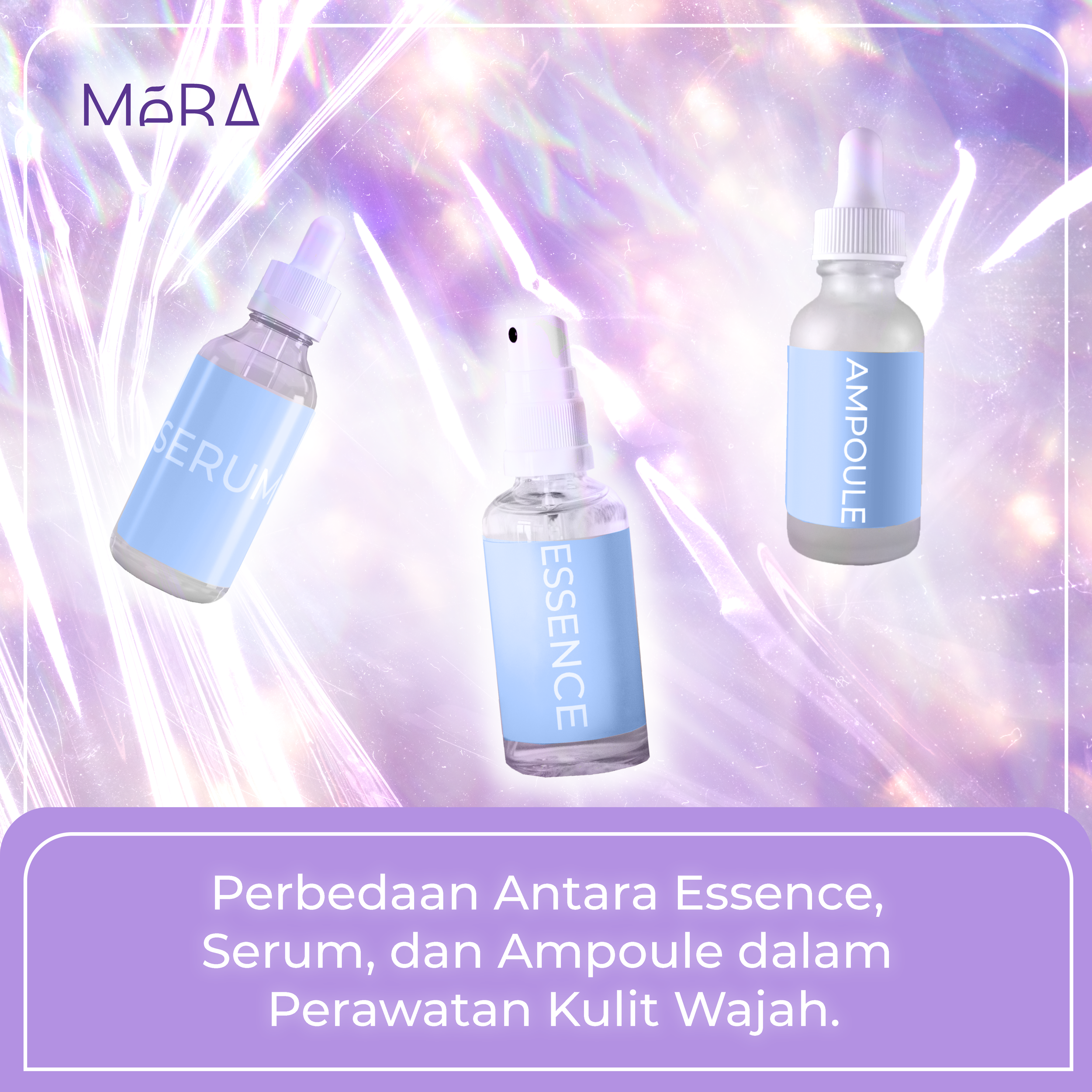 Perbedaan Antara Essence, Serum, dan Ampoule dalam Perawatan Kulit Wajah.