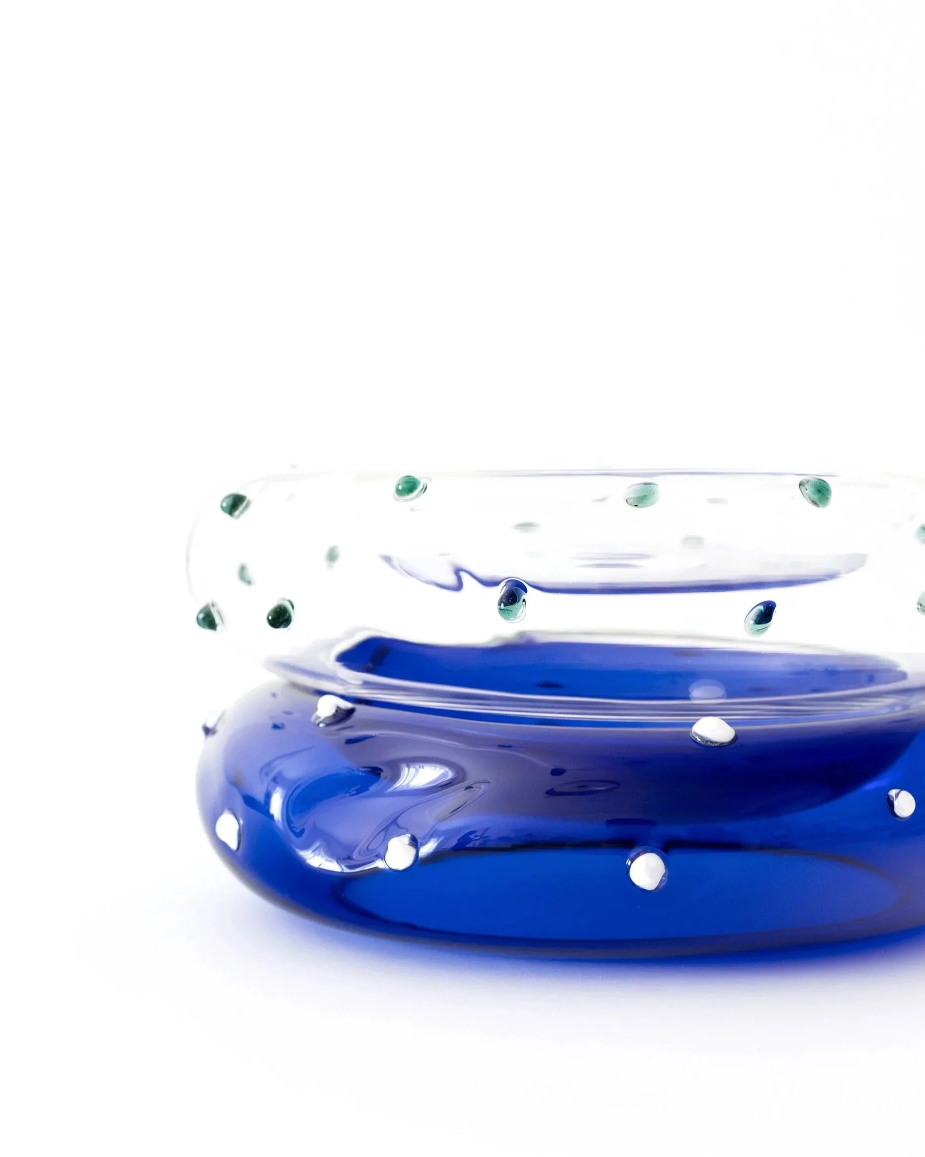 Salgados Ocean Blue + Sea Crystal Plates Set