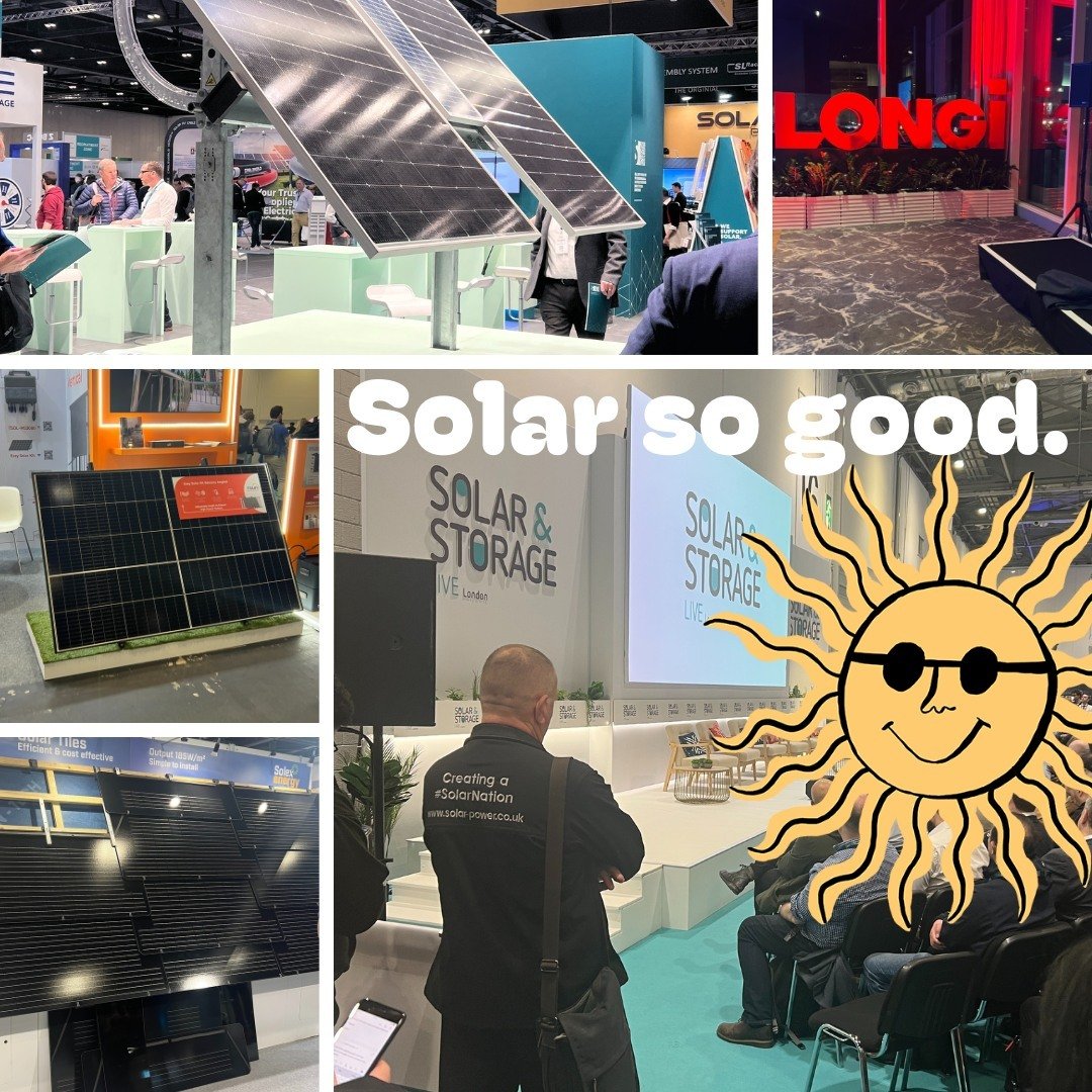 😎This time it was the turn of our solar team to head down to London to attend the Solar and Storage Live. 

The event showcases market leading and innovative solutions for Residential, Commercial &amp; Large-Scale Utility projects. We were able to i