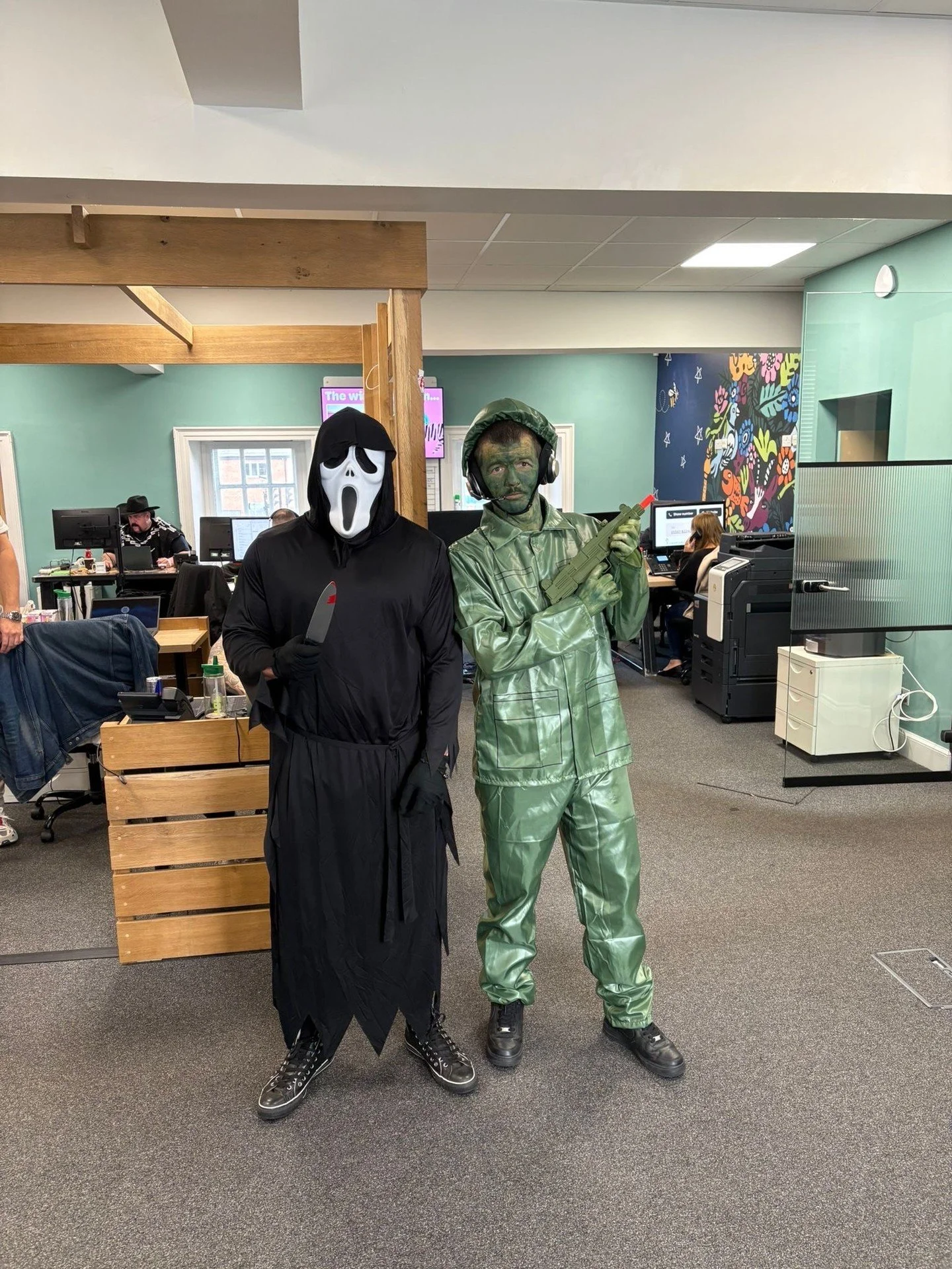 👻 Spooktacular times at Ecologic today!
Our team got into the Halloween spirit with costumes, treats, and plenty of laughs. It&rsquo;s always great to see creativity and teamwork come alive&mdash;both in the office and in our celebrations.
🕸️ Happy