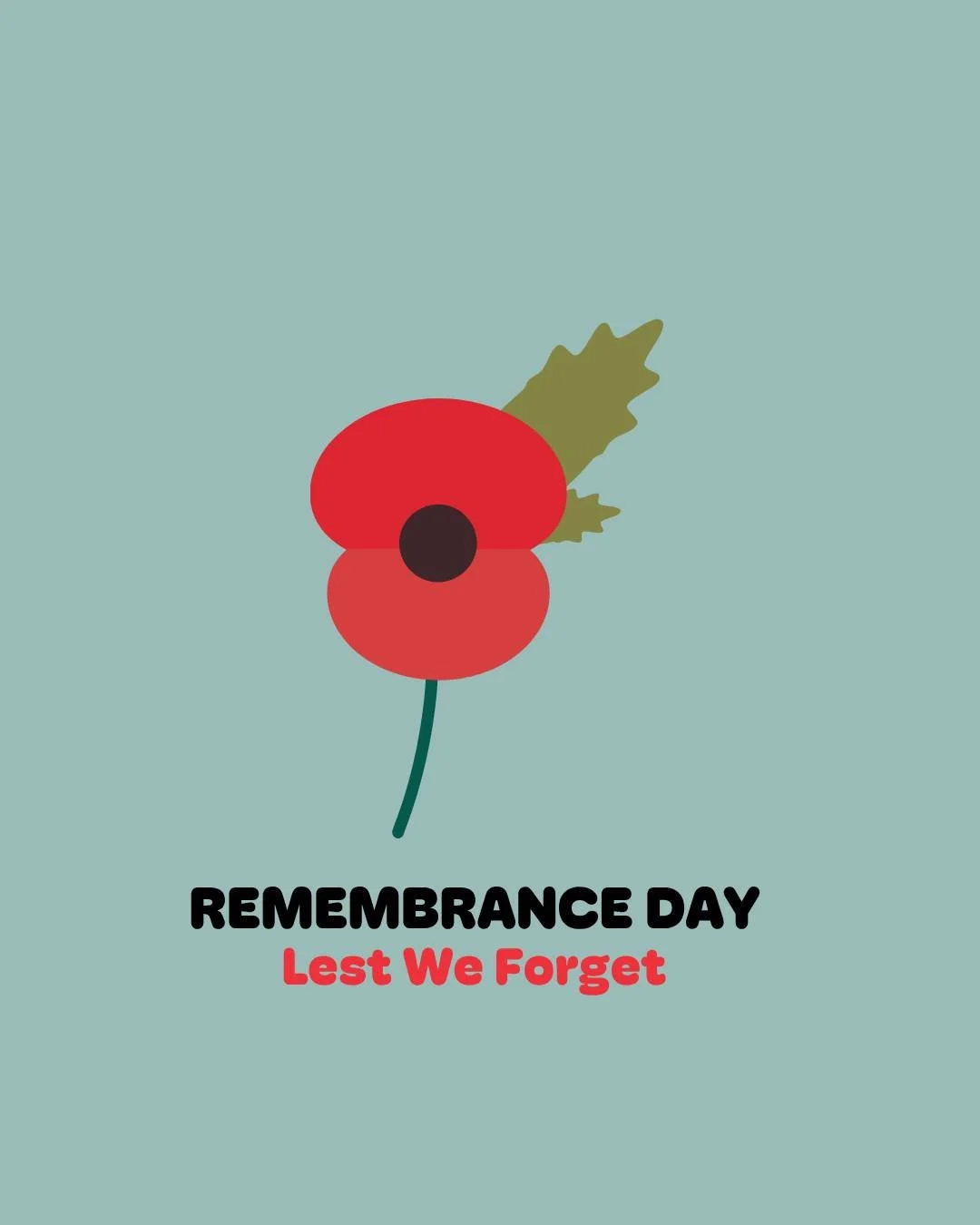 On this Remembrance Day, we honor the bravery and sacrifices of those who fought for our freedom. Let&rsquo;s unite in gratitude and reflection today, may their courage inspire us to spread peace and love! 

#RemembranceDay #LestWeForget