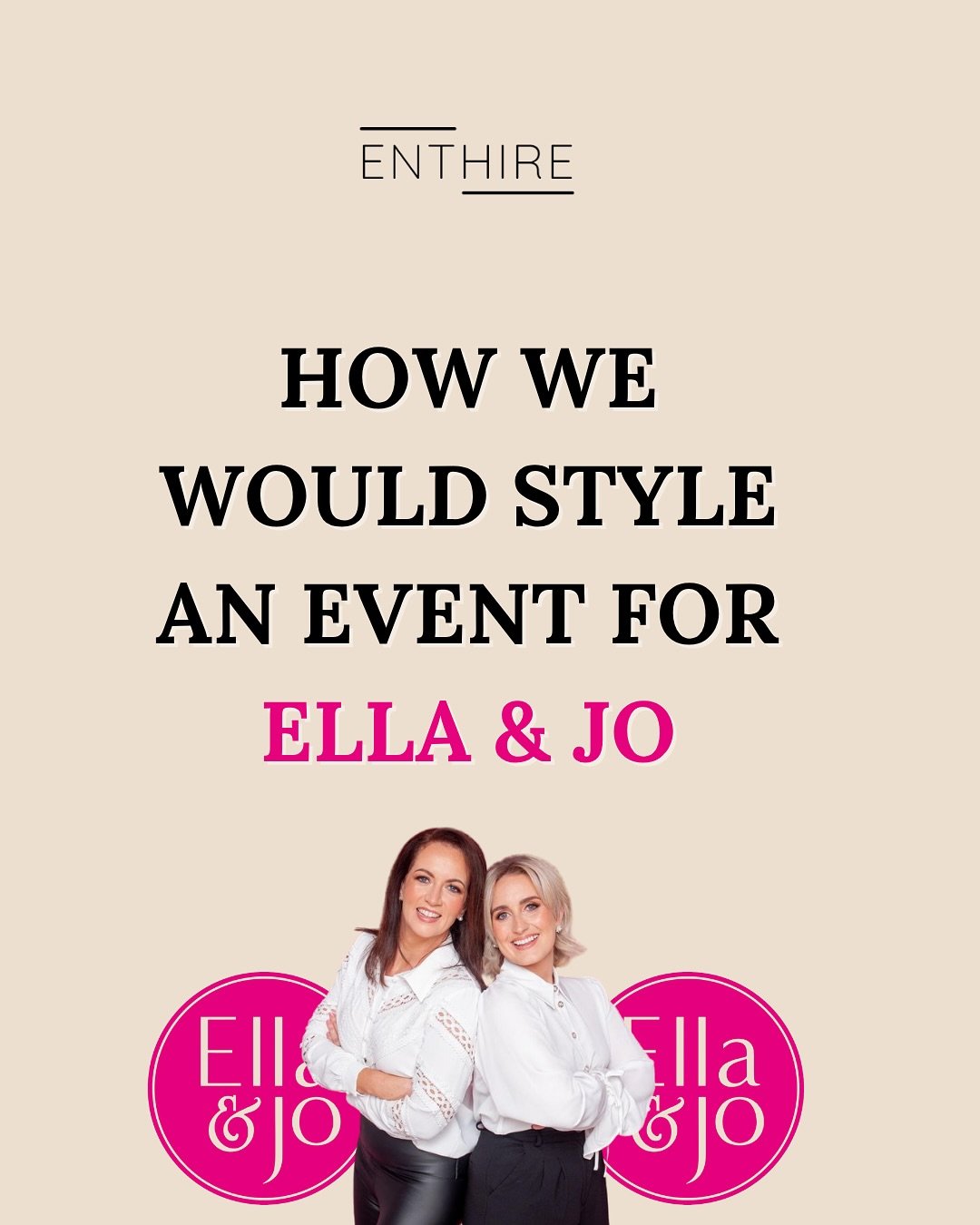We&rsquo;ve been fans of @ellaandjo_ for years, so when we saw the new look on their latest product, we had to do something with it.

We pulled together our own little concept of how we&rsquo;d style an event inspired by the branding, something fun, 