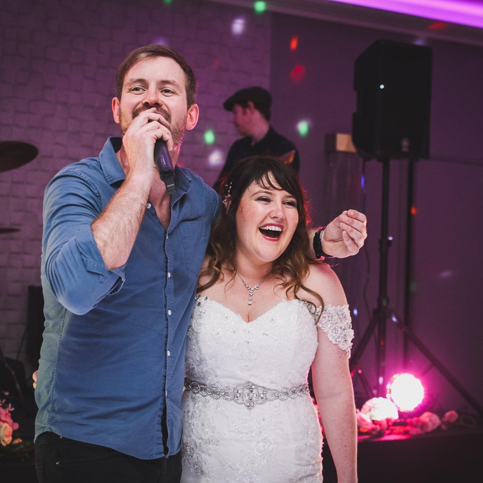 Thanks Rachel and Sean for these pics 😍 

&quot;They were fantastic and we never left the dance floor.&quot;
⭐️⭐️⭐️⭐️⭐️

Photographer - @kimshawphotography 📸
Cake - @cakesbymillrise 🍰
Decorations - @finishingtouchesweddinghire 🎉
Dress - The Brida