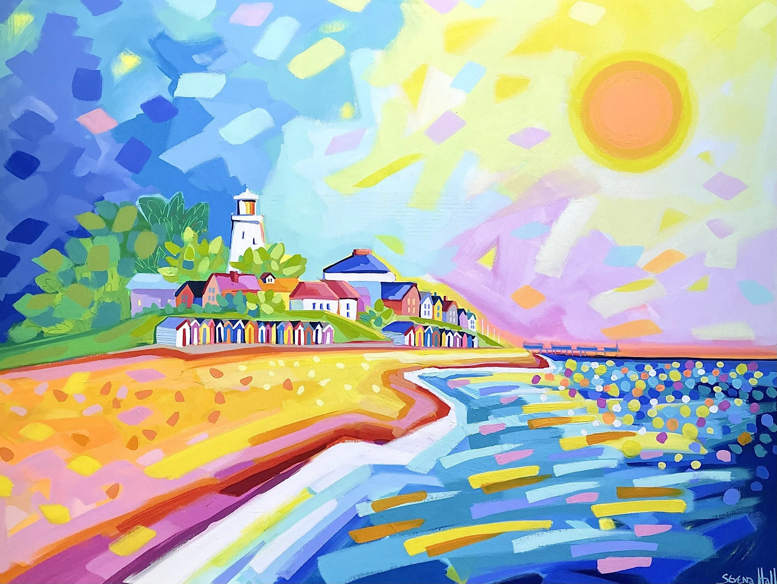 'Sunshine Day'
Acrylic on canvas
£2500. Framed.
95x125cm. 