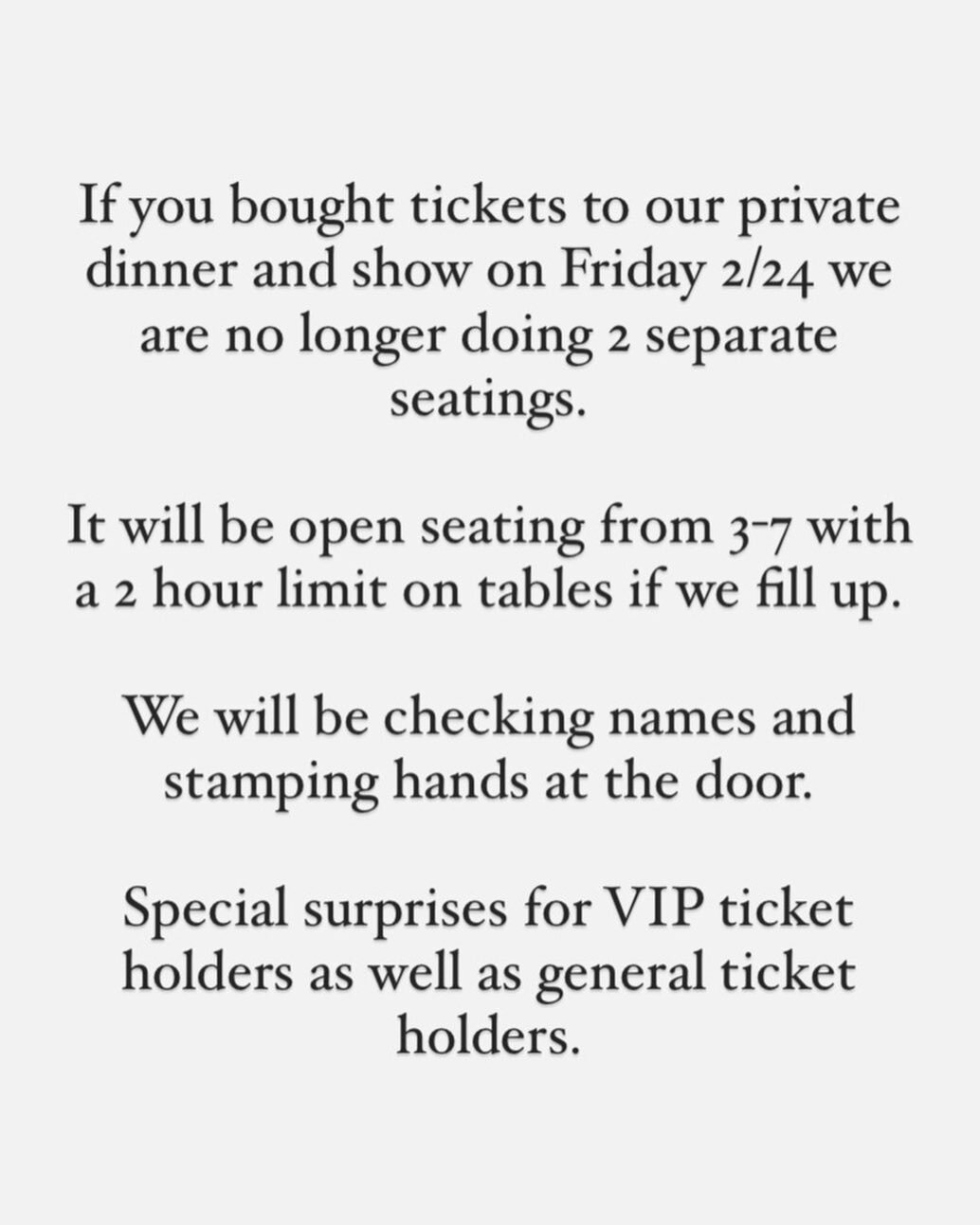 Information for Twin Peaks Day! We will be closed to the public after 2pm but open for a private event 3-7, tickets still available! Go to therealtwinpeaks.com for more info