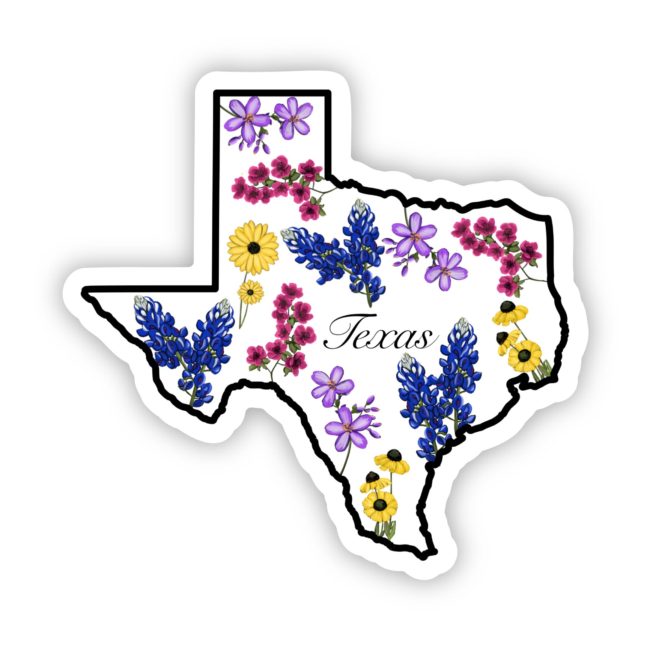 Texas Flower Sticker