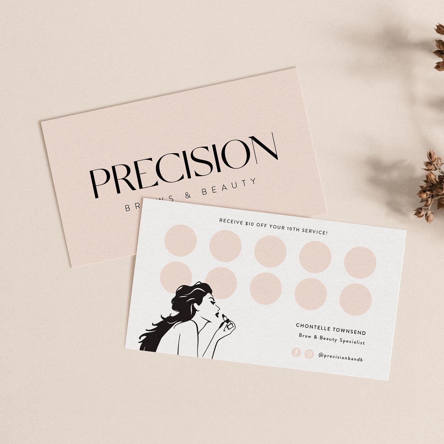 Loyalty Card Design | @precisionbandb 🤍