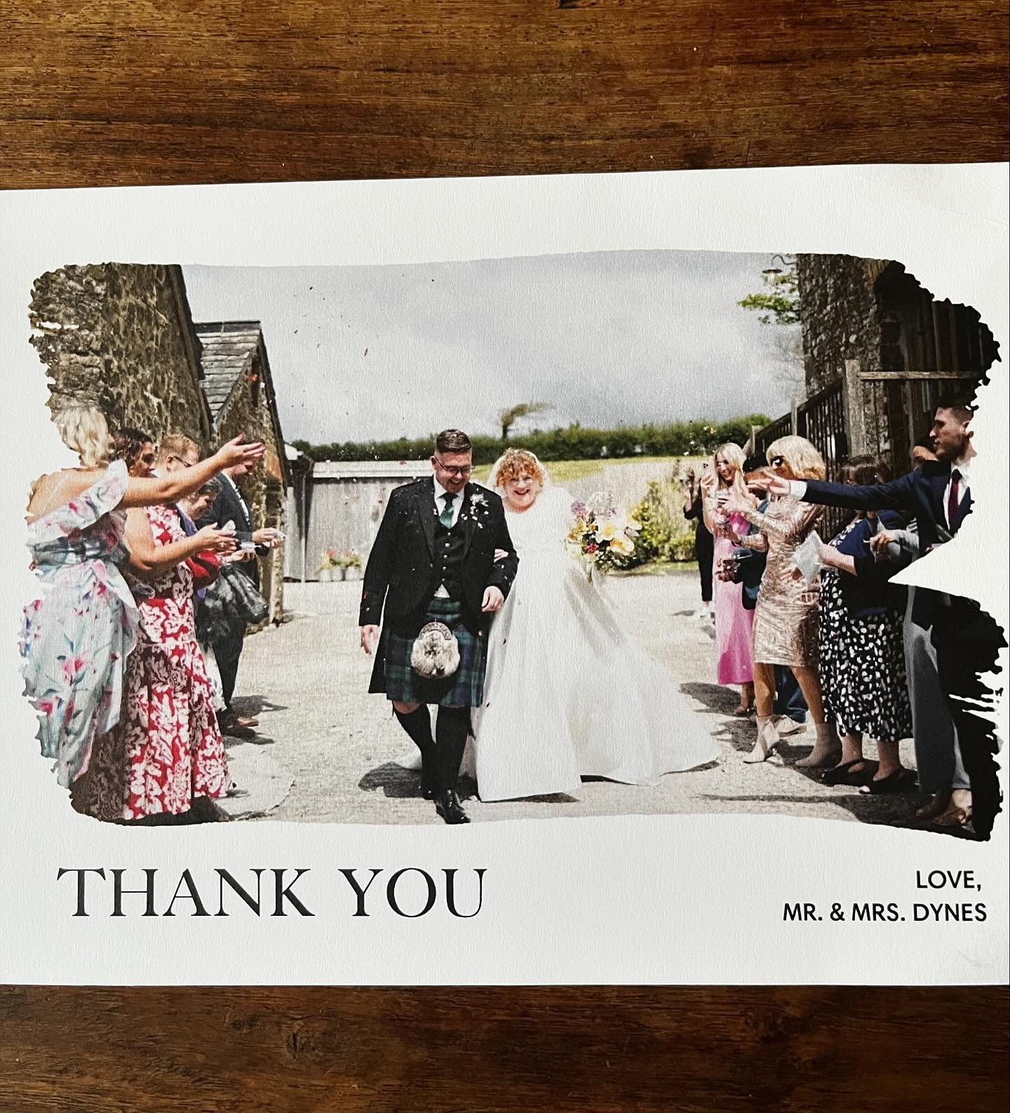 Nothing beats a hand written thank you card 🥰 

Hannah and Adrian&rsquo;s wedding was a stunner and we loved being a part of it, thanks guys ❤️

#weddingband #weddingsuk #functionband #weddingsuppliersuk #brightonband #coverband