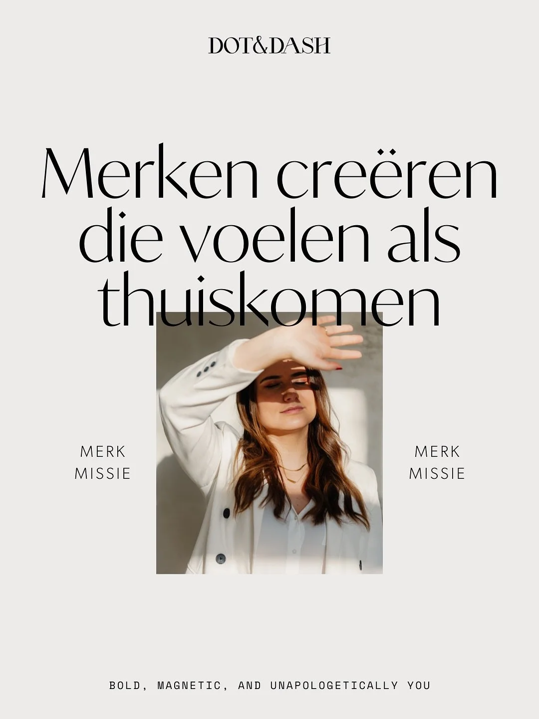 Weet je wat ik het mooiste compliment vind?
 Wanneer een klant zegt: &ldquo;Mijn merk voelt eindelijk als thuiskomen.&rdquo;
 Dat is waar ik het voor doe. 
 Niet voor de perfecte feed of de zoveelste trend, maar voor dat moment waarop alles klopt.
 W