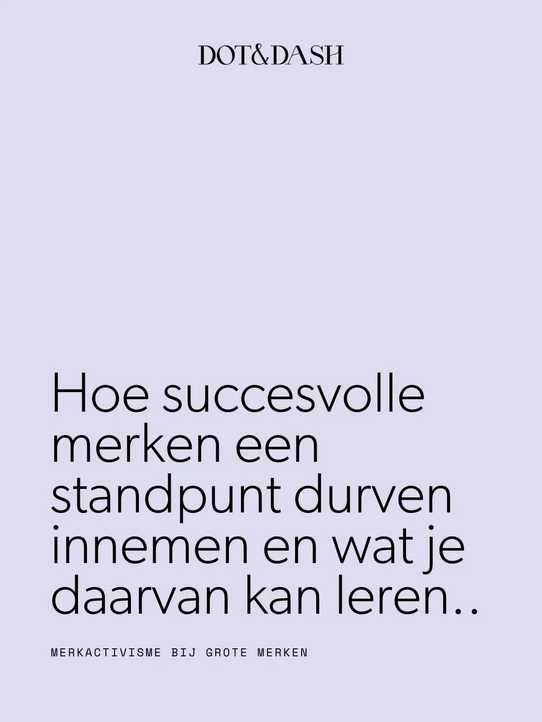 Merkactivisme is geen trend of een snelle marketingstrategie. Maar als het jou roept, dan is het belangrijk om er iets mee te doen in je brand.

Leer er meer over van enkele succesvolle brands. 🌈

#merkactivisme #merkstrategie #brandingstudio