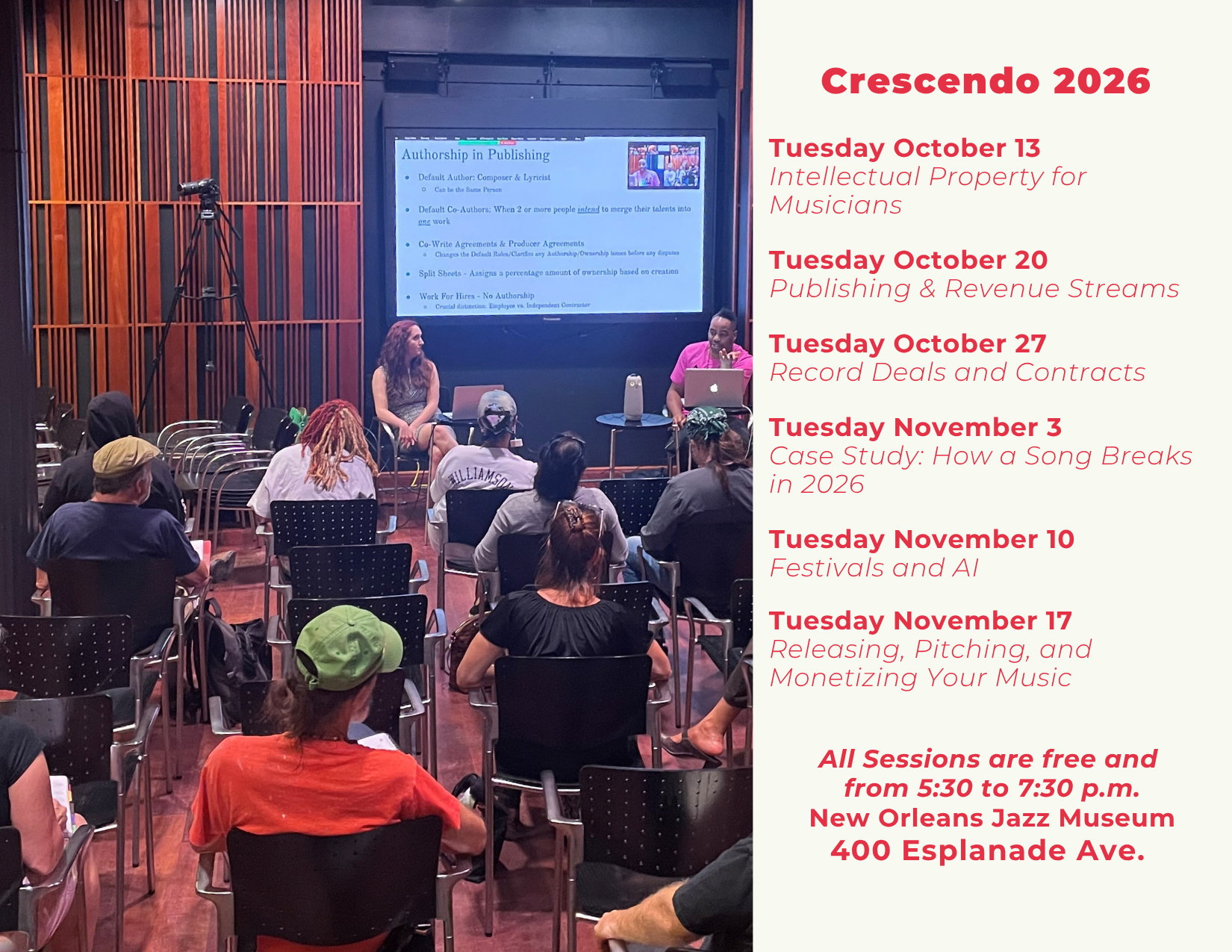 Crescendo Returns October 13